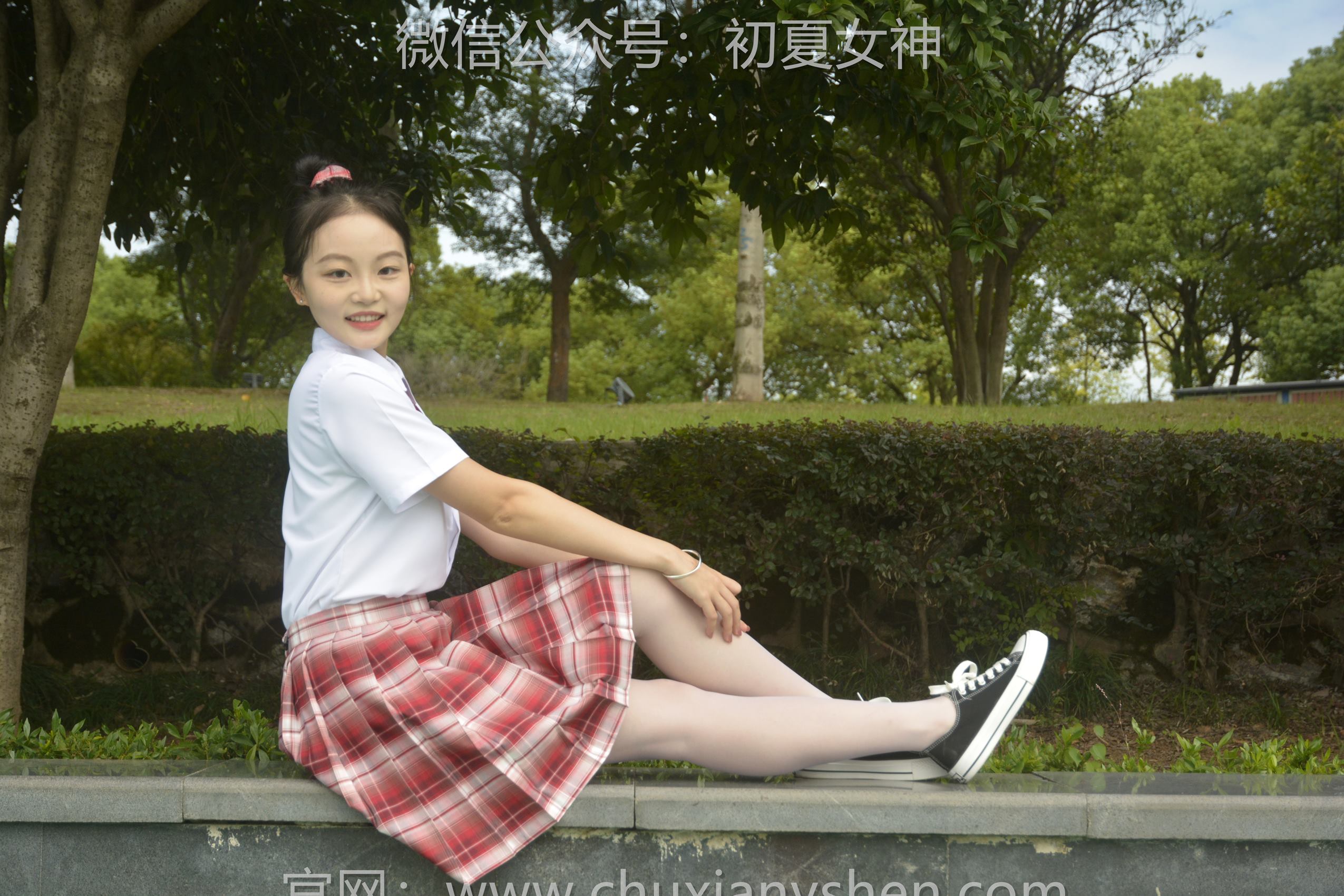 图片[36]-初夏女神 NO.101 双双 大红JK套[130P] – 速更版-美库