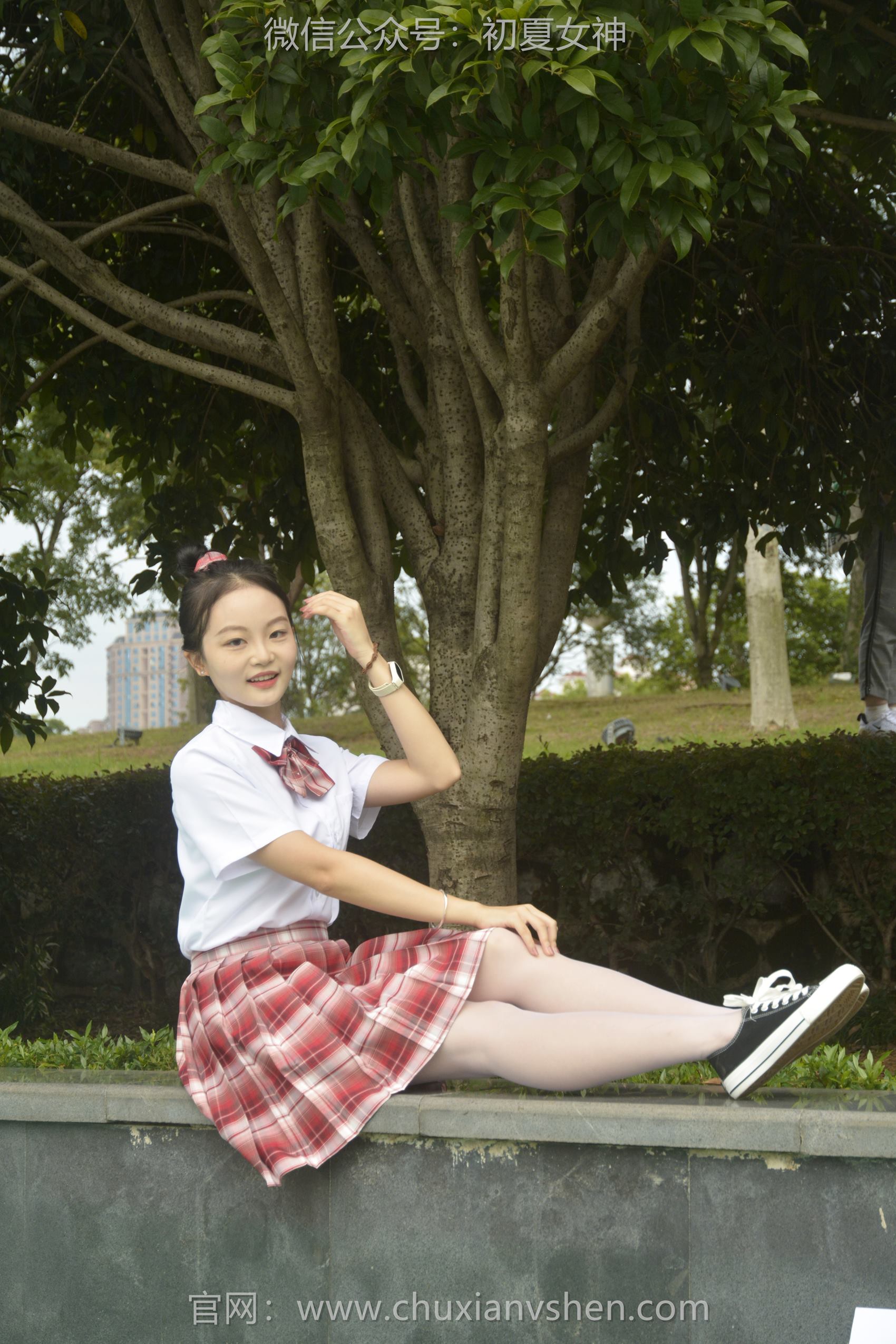 图片[42]-初夏女神 NO.101 双双 大红JK套[130P] – 速更版-美库