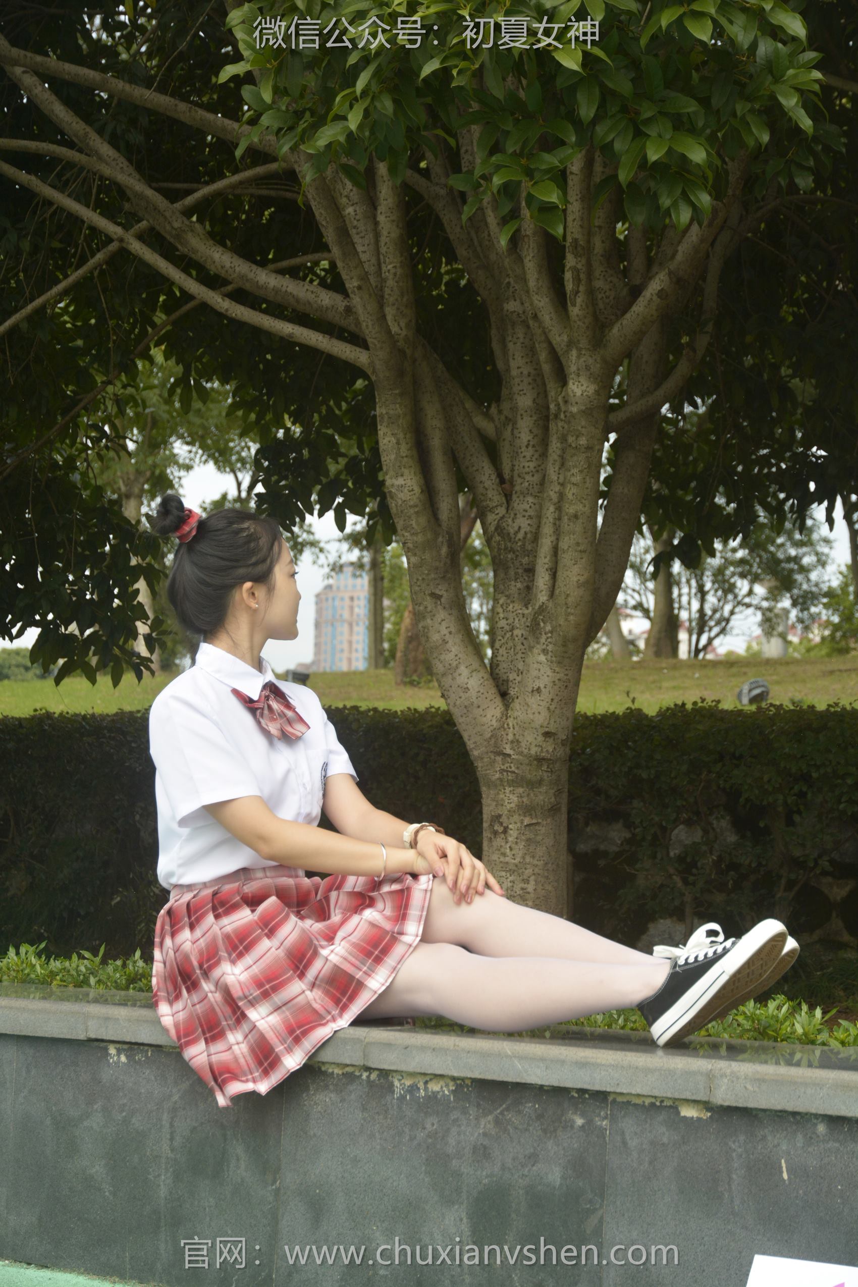 图片[43]-初夏女神 NO.101 双双 大红JK套[130P] – 速更版-美库