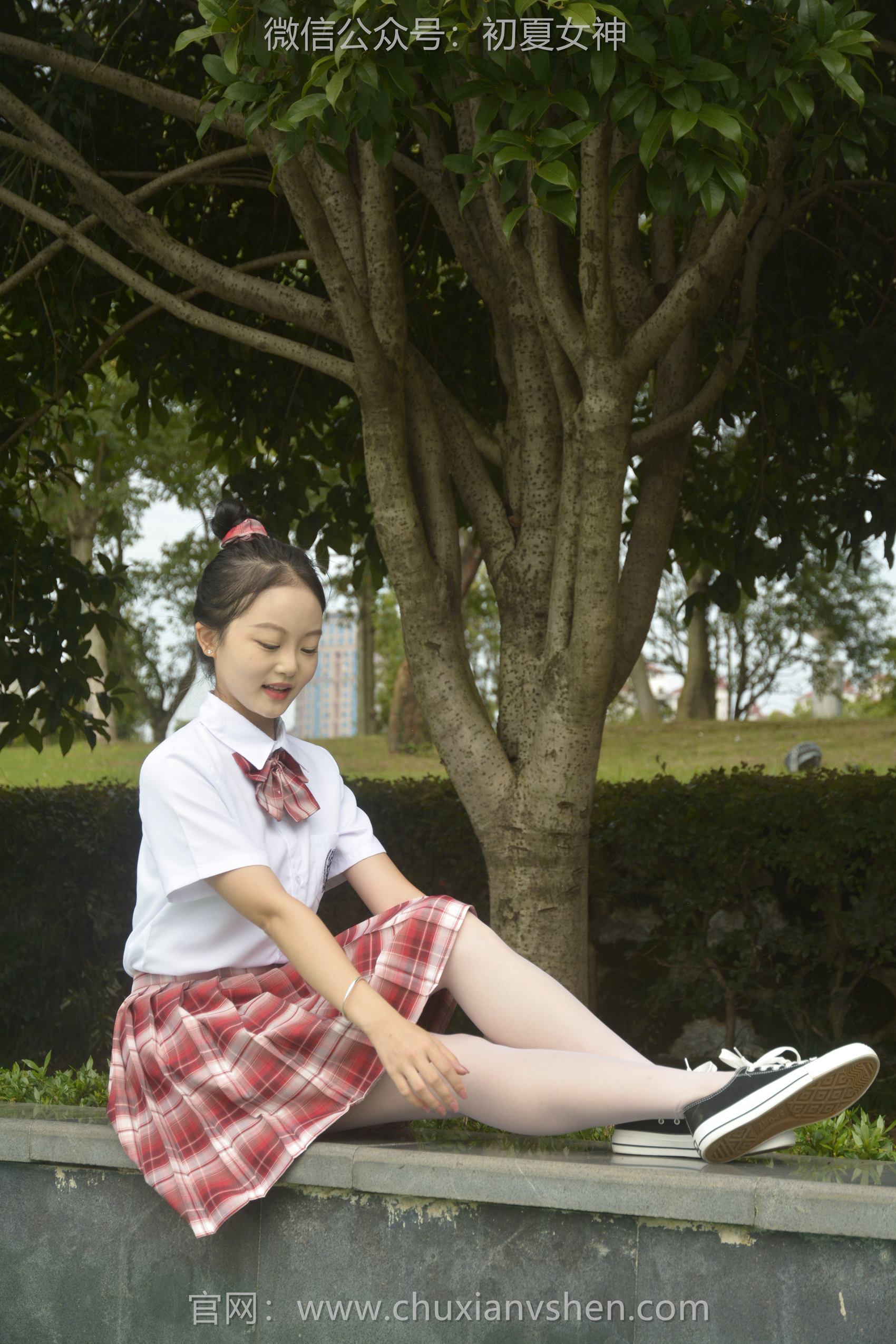 图片[44]-初夏女神 NO.101 双双 大红JK套[130P] – 速更版-美库