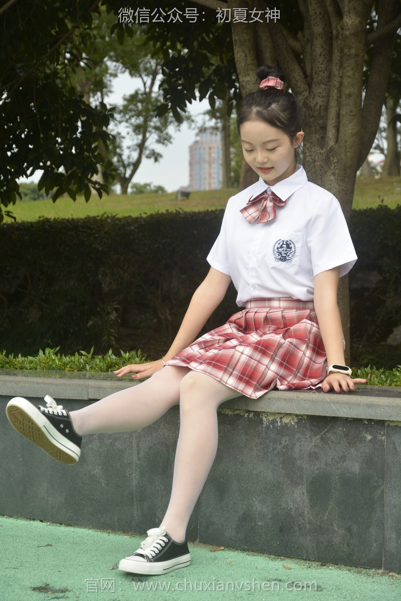 图片[45]-初夏女神 NO.101 双双 大红JK套[130P] – 速更版-美库