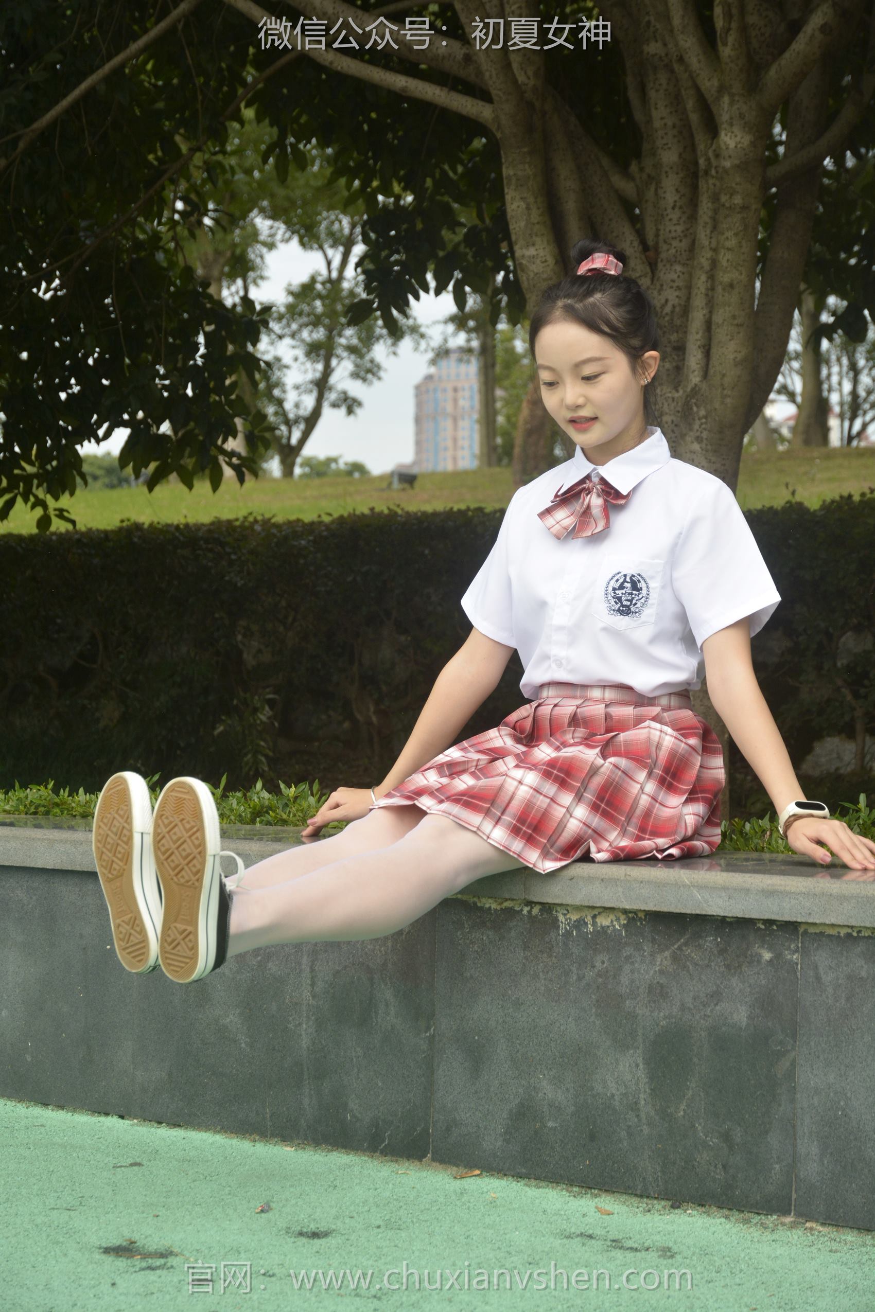 图片[47]-初夏女神 NO.101 双双 大红JK套[130P] – 速更版-美库