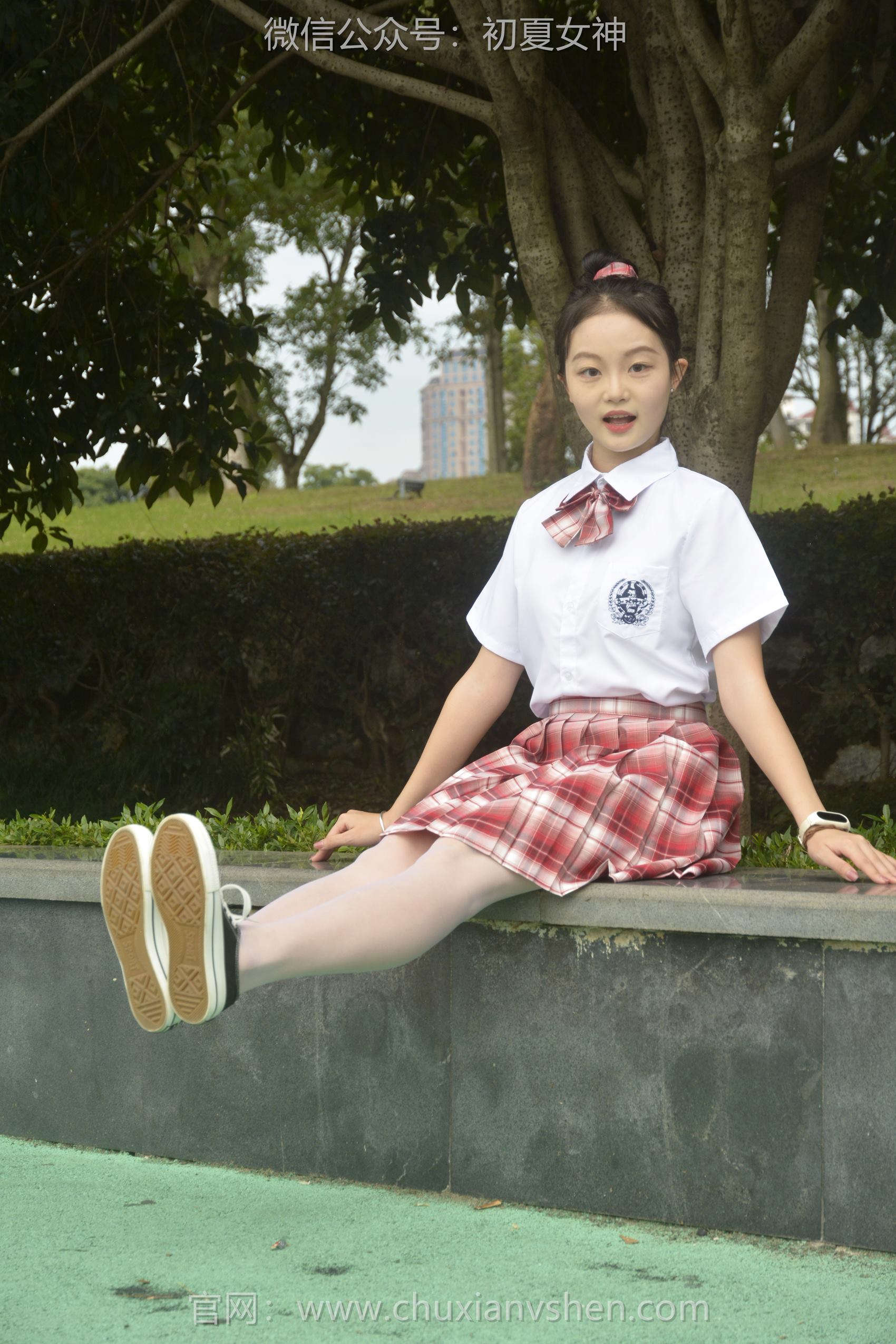 图片[48]-初夏女神 NO.101 双双 大红JK套[130P] – 速更版-美库
