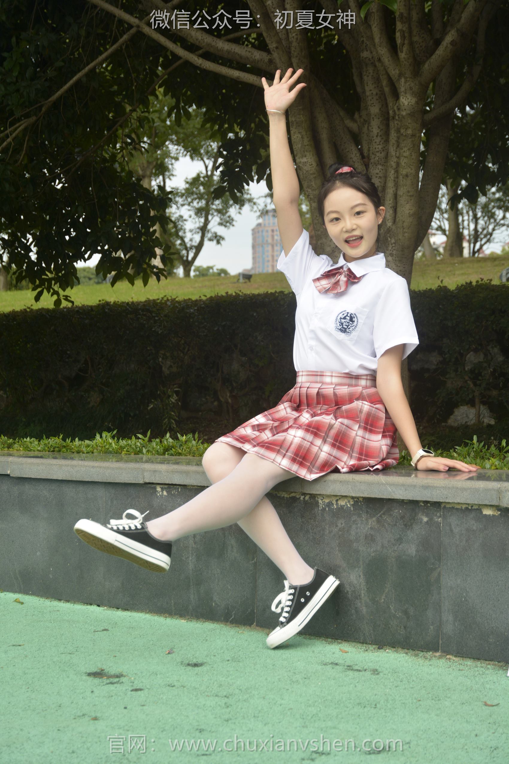 图片[49]-初夏女神 NO.101 双双 大红JK套[130P] – 速更版-美库