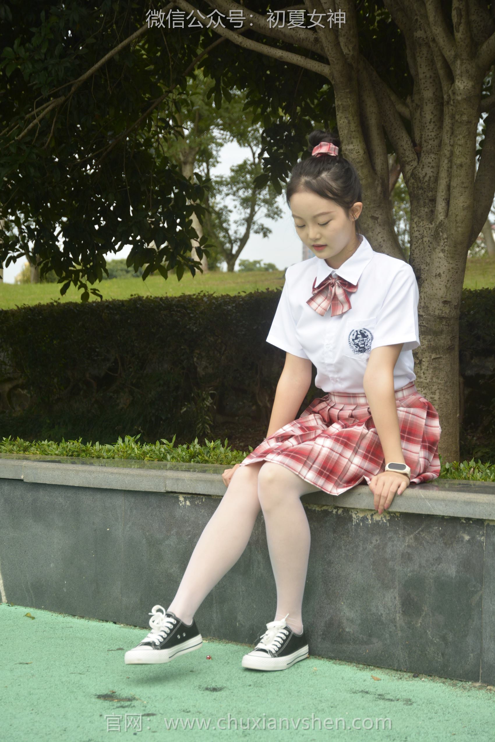 图片[53]-初夏女神 NO.101 双双 大红JK套[130P] – 速更版-美库