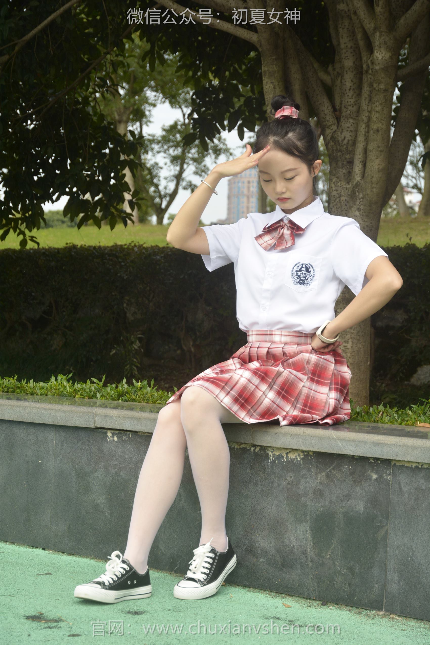 图片[55]-初夏女神 NO.101 双双 大红JK套[130P] – 速更版-美库