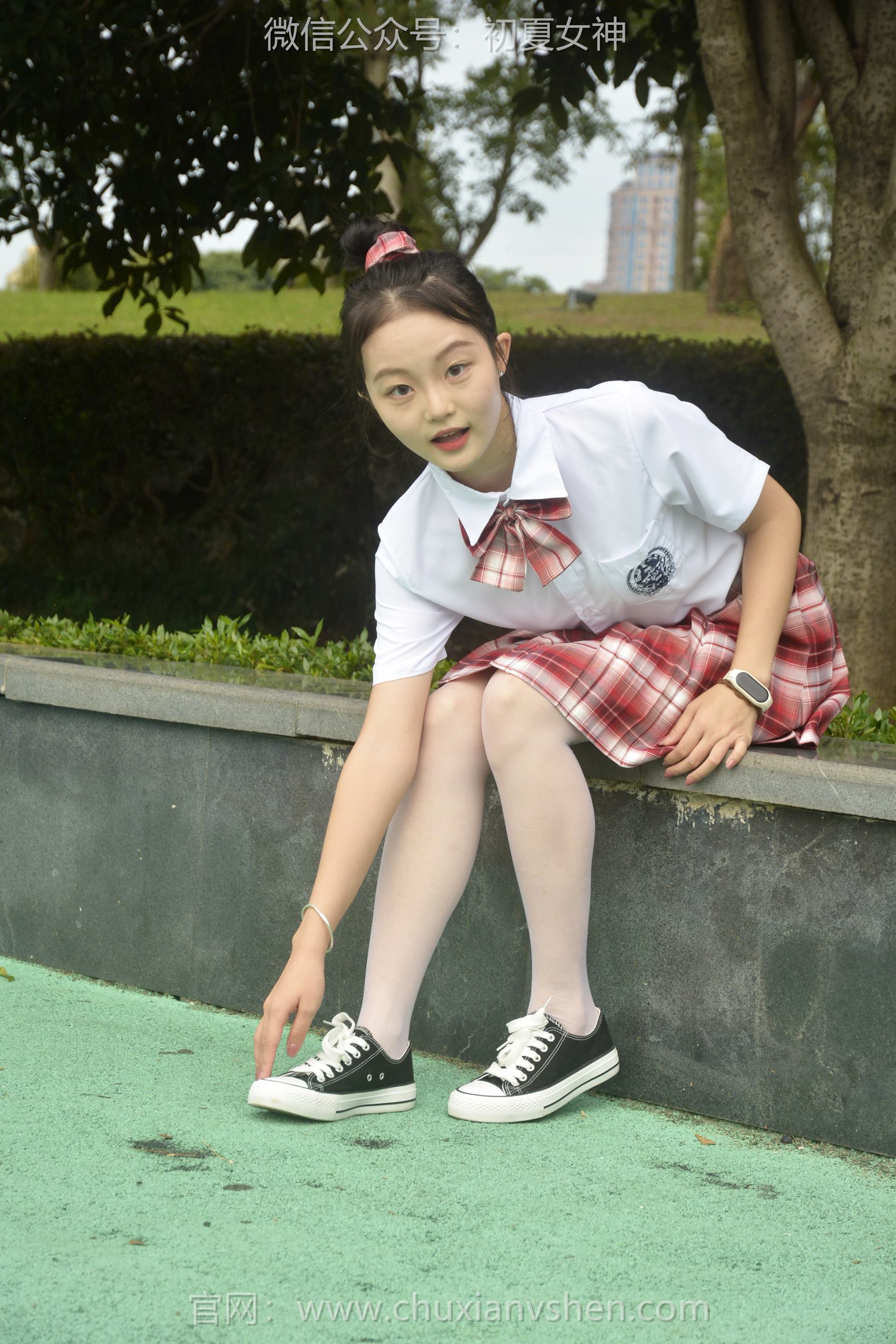 图片[56]-初夏女神 NO.101 双双 大红JK套[130P] – 速更版-美库