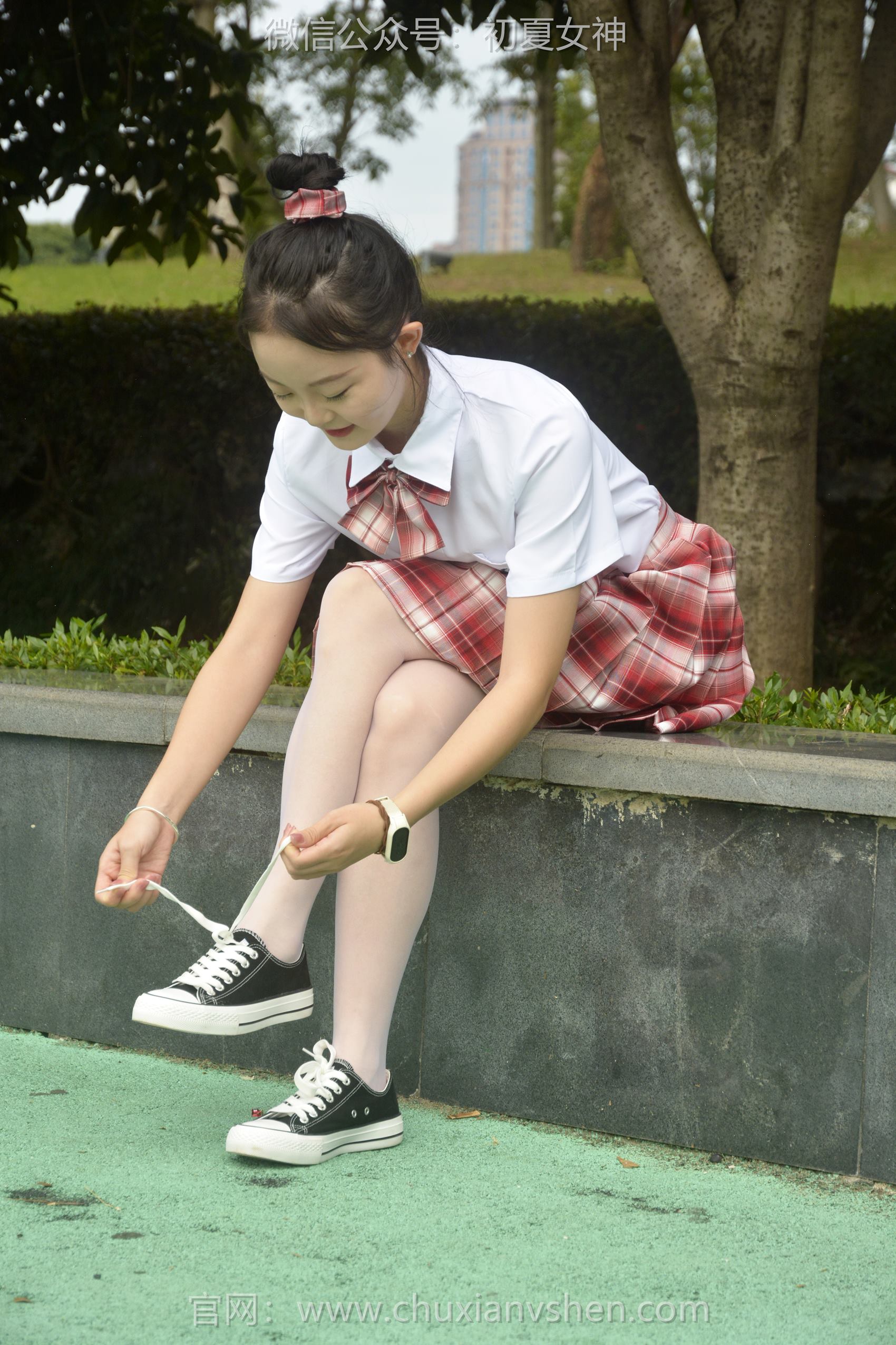 图片[58]-初夏女神 NO.101 双双 大红JK套[130P] – 速更版-美库