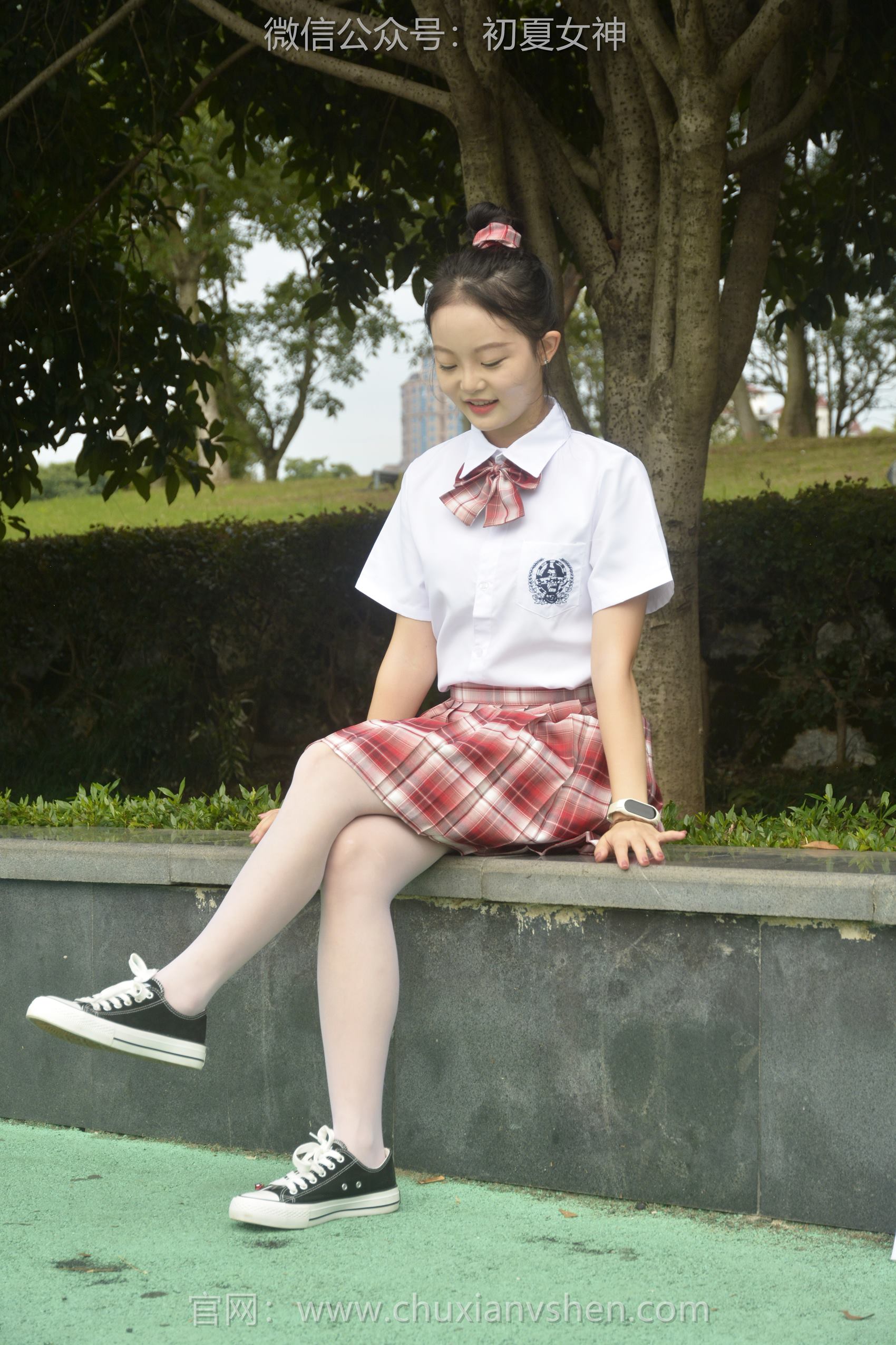 图片[59]-初夏女神 NO.101 双双 大红JK套[130P] – 速更版-美库