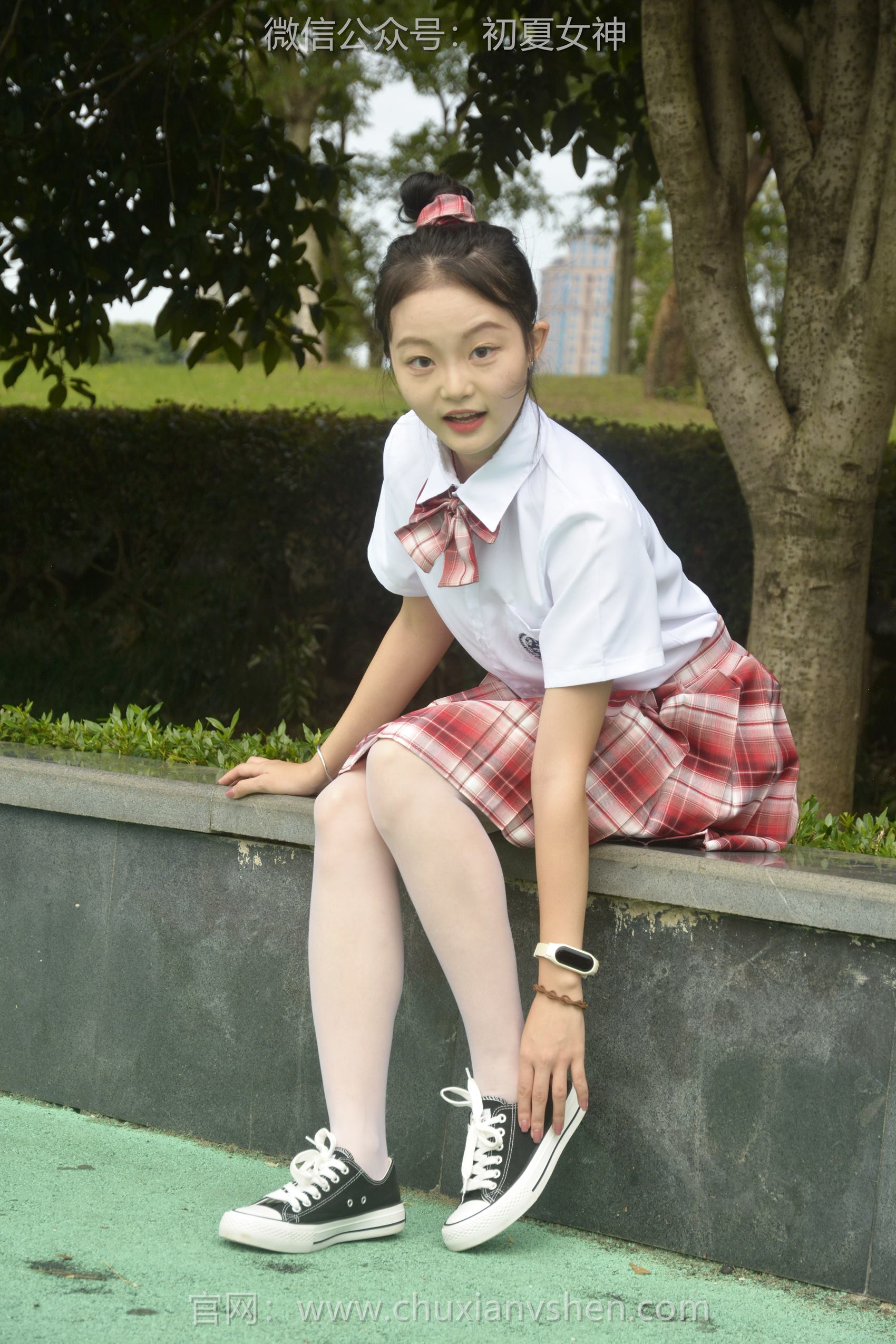 图片[60]-初夏女神 NO.101 双双 大红JK套[130P] – 速更版-美库