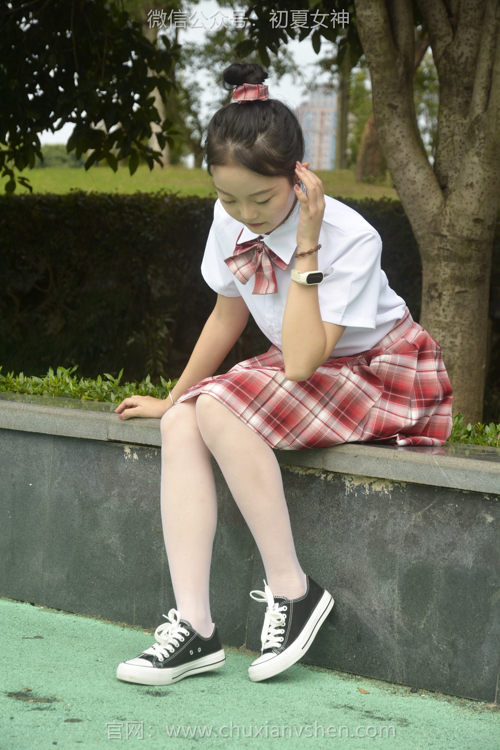 图片[62]-初夏女神 NO.101 双双 大红JK套[130P] – 速更版-美库