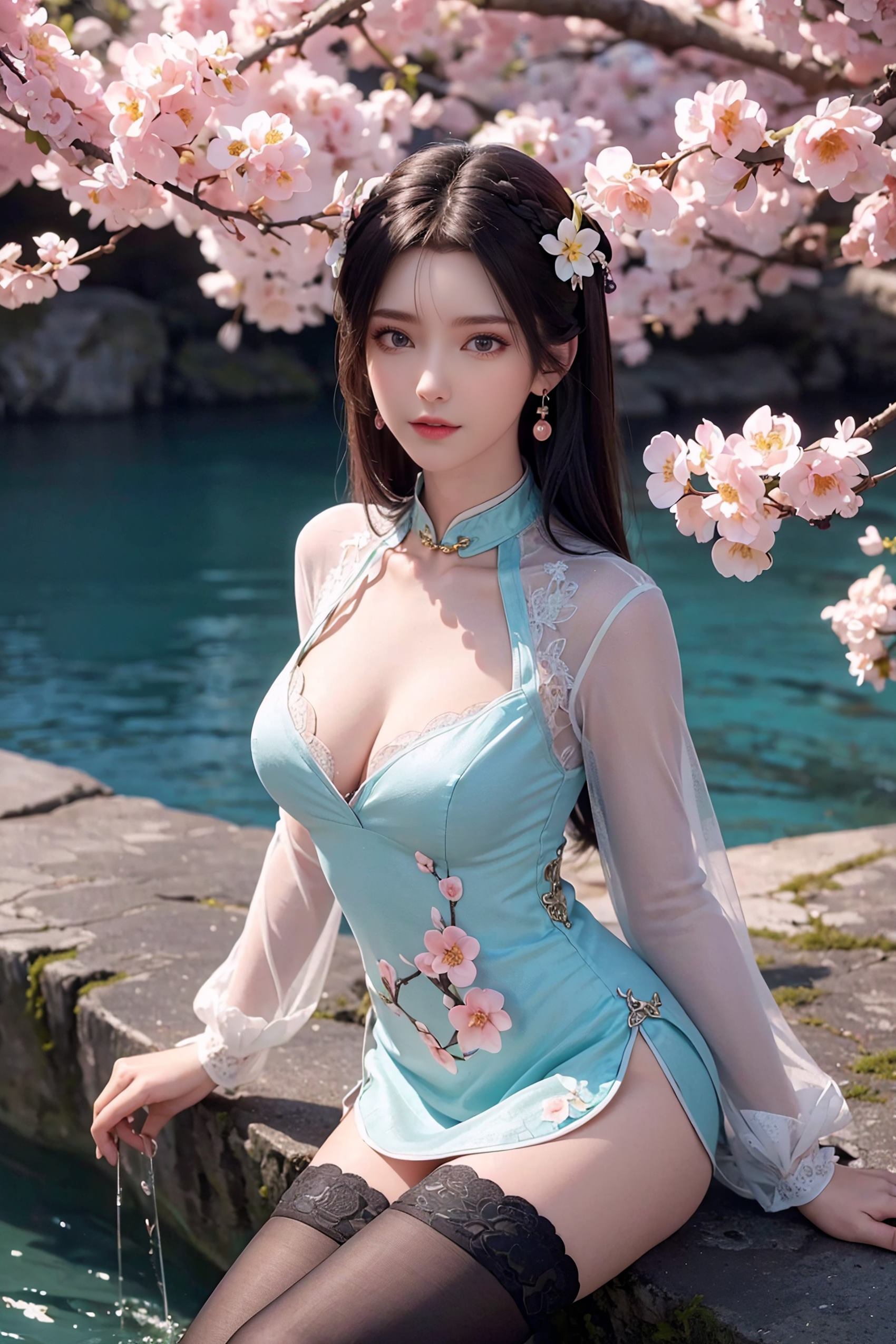 图片[38]-[AI绘画]星辰变-姜立 旗袍清凉[92P] – 速更版-美库