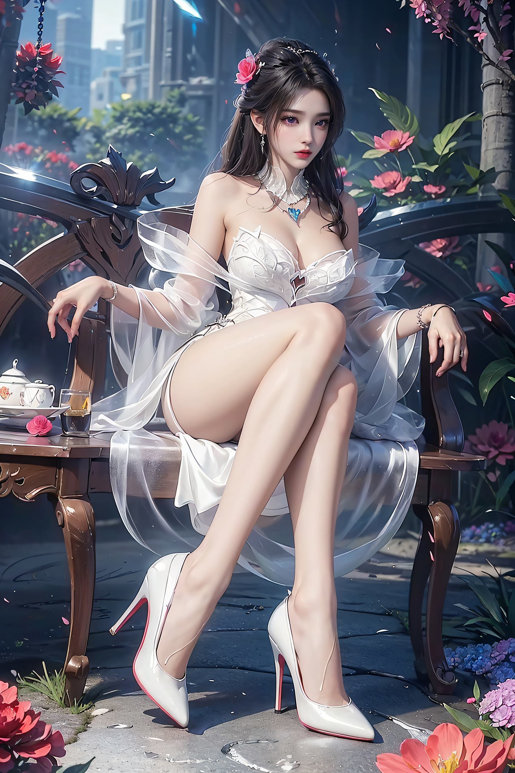 图片[10]-[AI绘画]诛仙-陆雪琪 高跟薄纱美腿[10P] – 速更版-美库