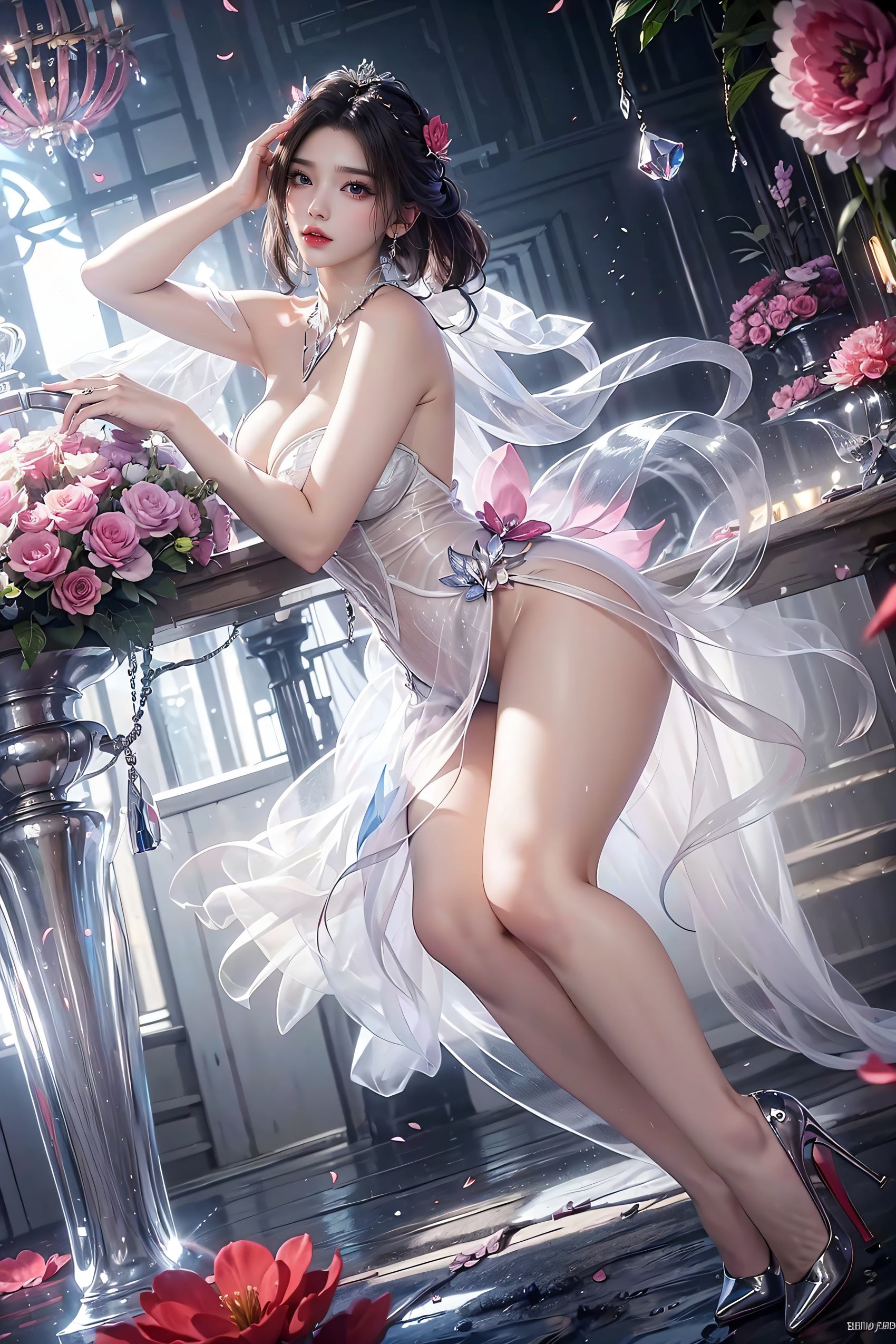 图片[11]-[AI绘画]诛仙-陆雪琪 高跟薄纱美腿[10P] – 速更版-美库