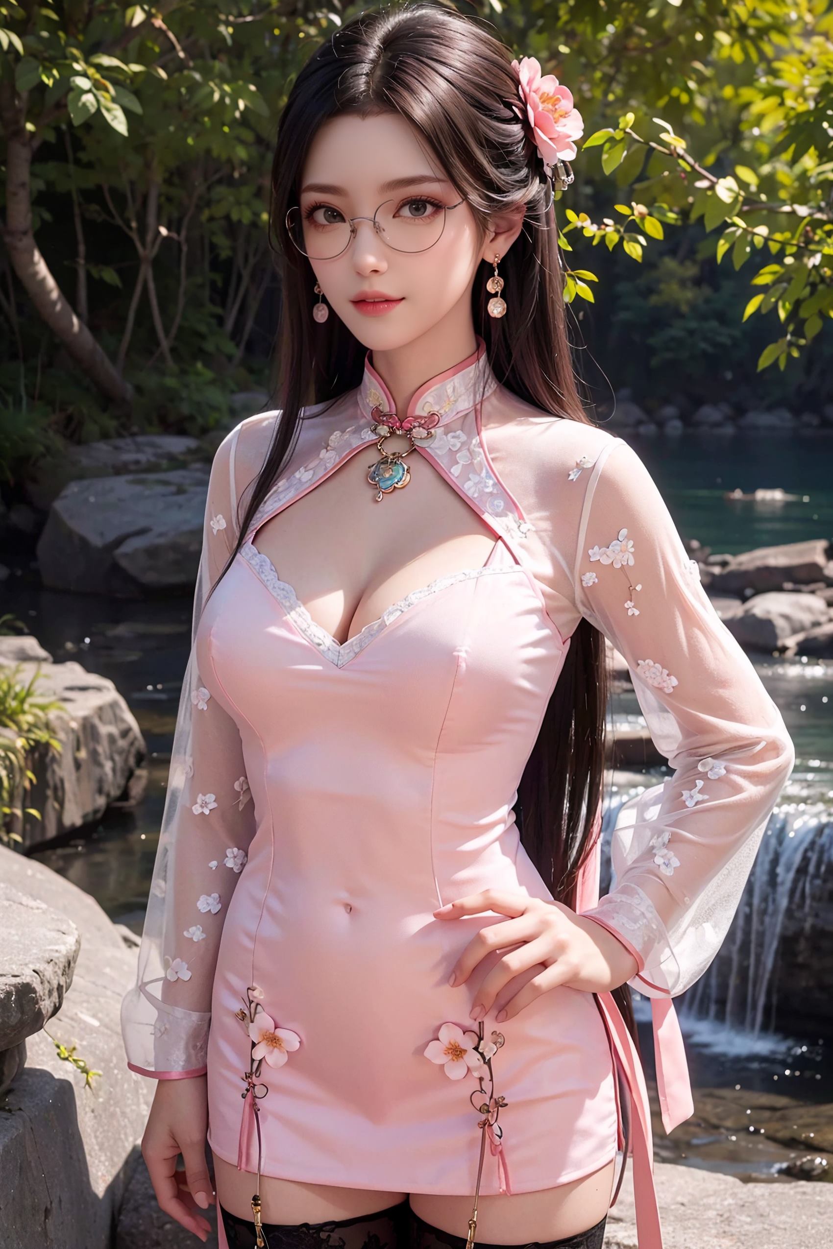 图片[64]-[AI绘画]星辰变-姜立 旗袍清凉[92P] – 速更版-美库