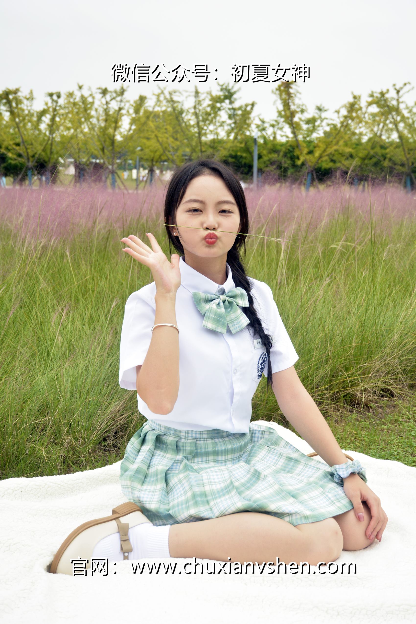 图片[19]-初夏女神 NO.103 双双 雪松JK套[140P] – 速更版-美库