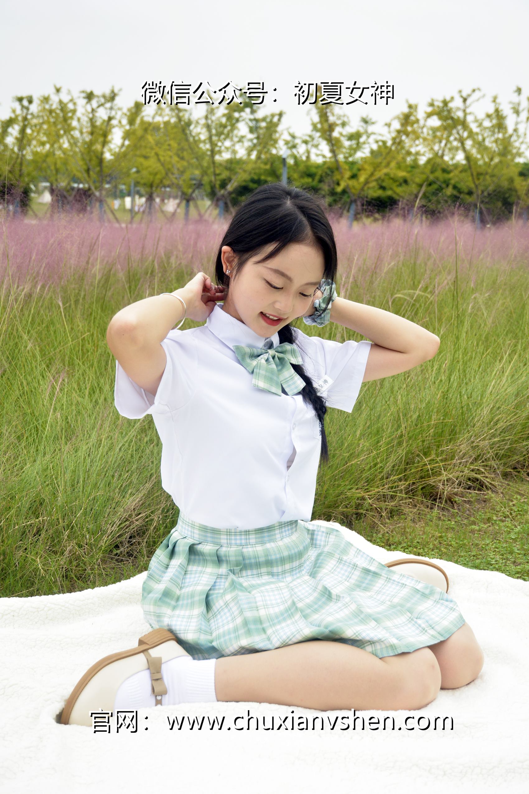 图片[20]-初夏女神 NO.103 双双 雪松JK套[140P] – 速更版-美库