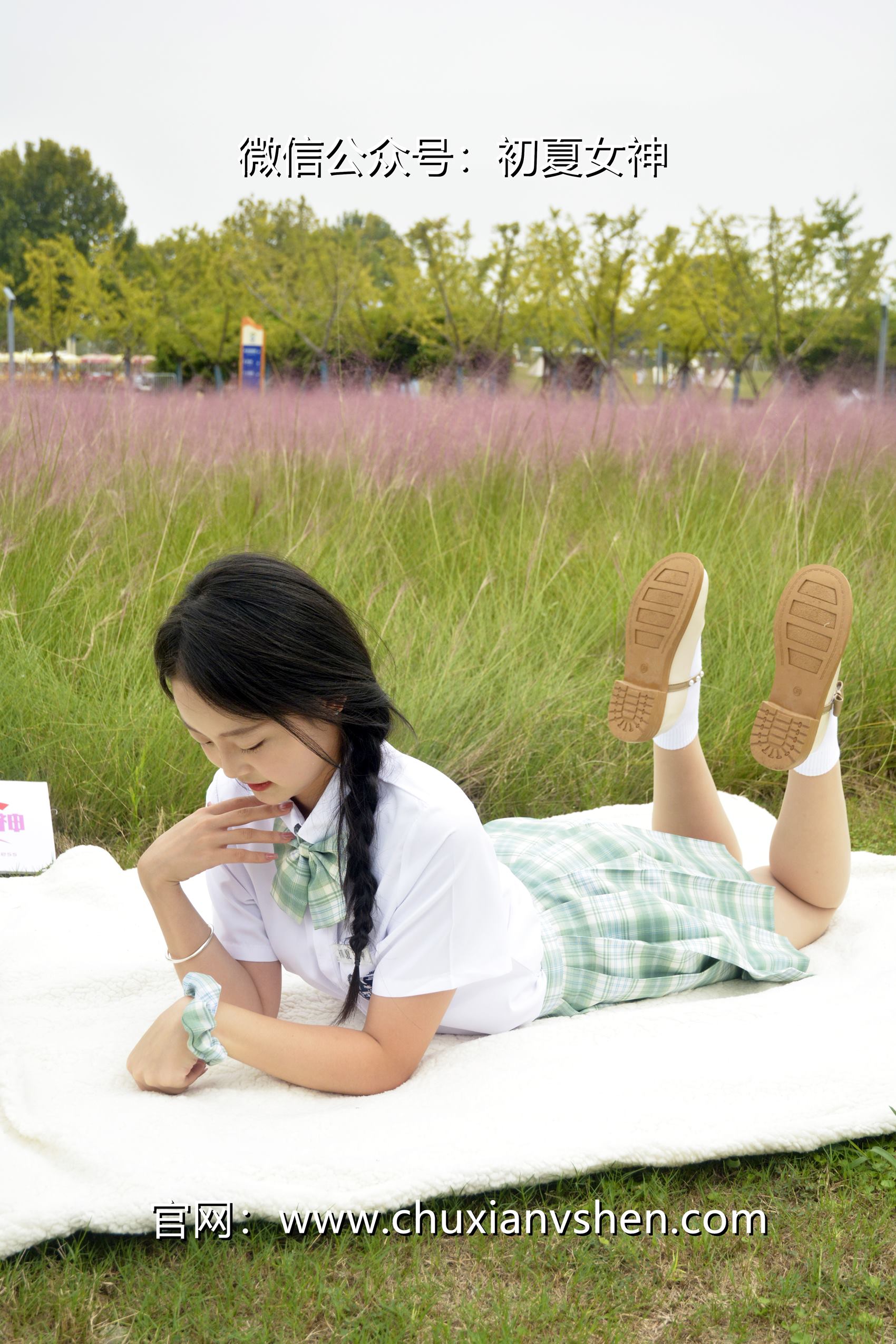 图片[25]-初夏女神 NO.103 双双 雪松JK套[140P] – 速更版-美库