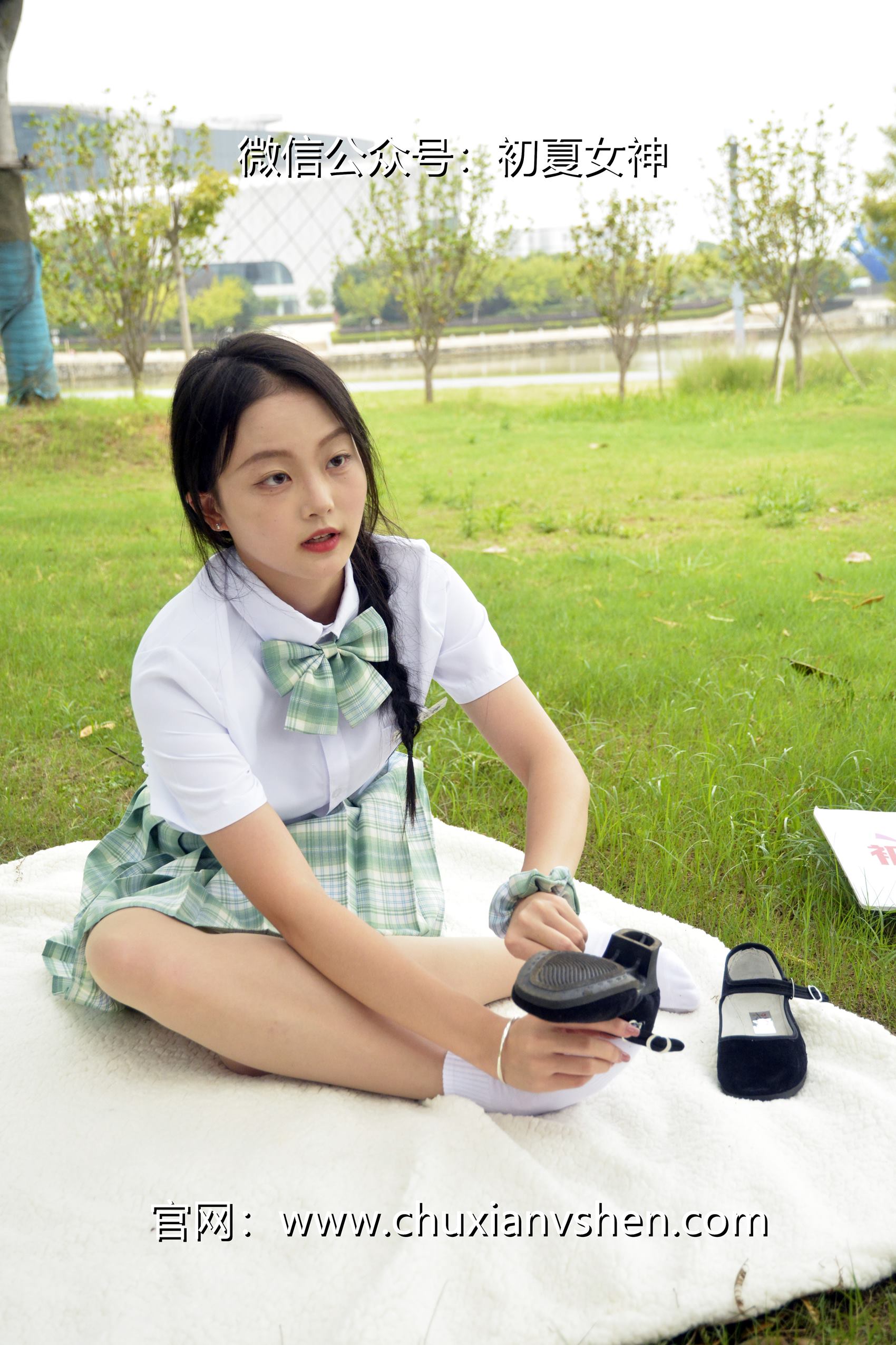 图片[35]-初夏女神 NO.103 双双 雪松JK套[140P] – 速更版-美库