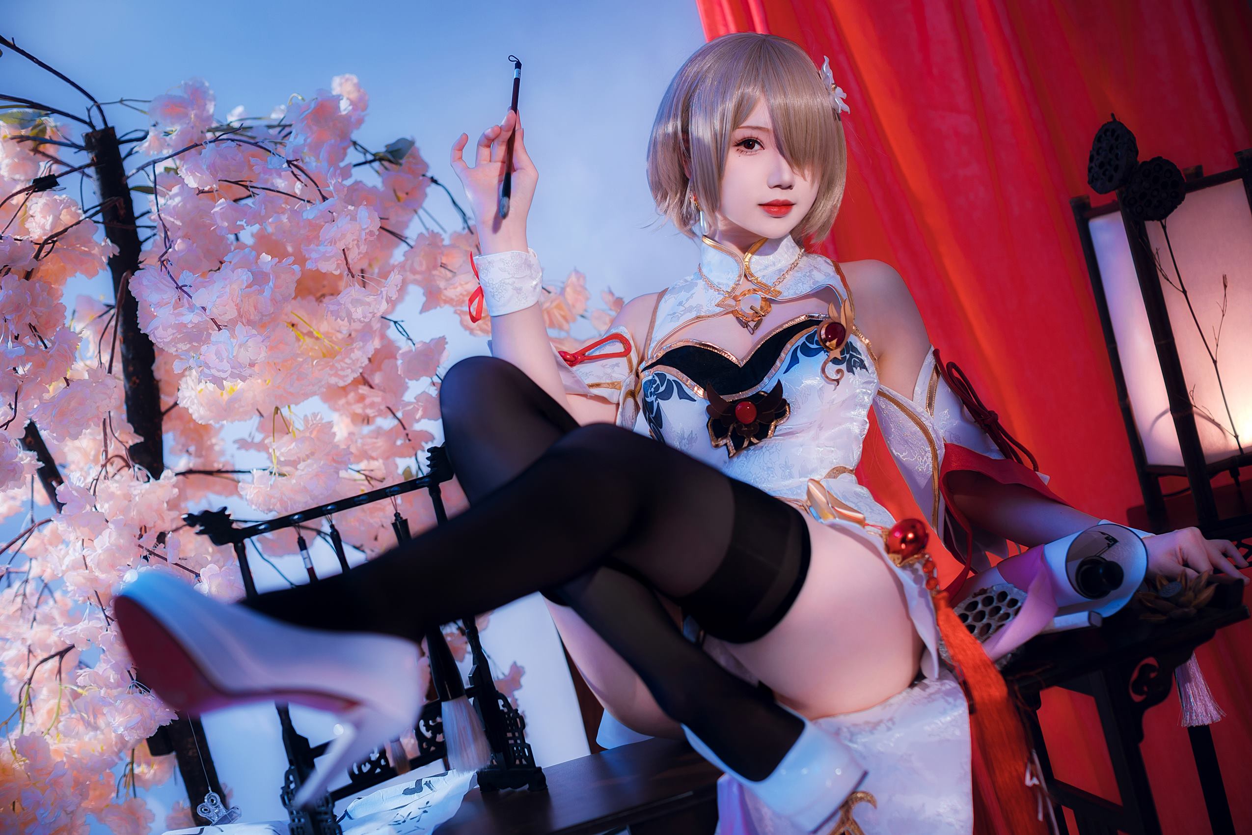 图片[40]-雪晴Astra  – 崩坏3丽塔 浣溪沙旗袍[46P] – 速更版-美库