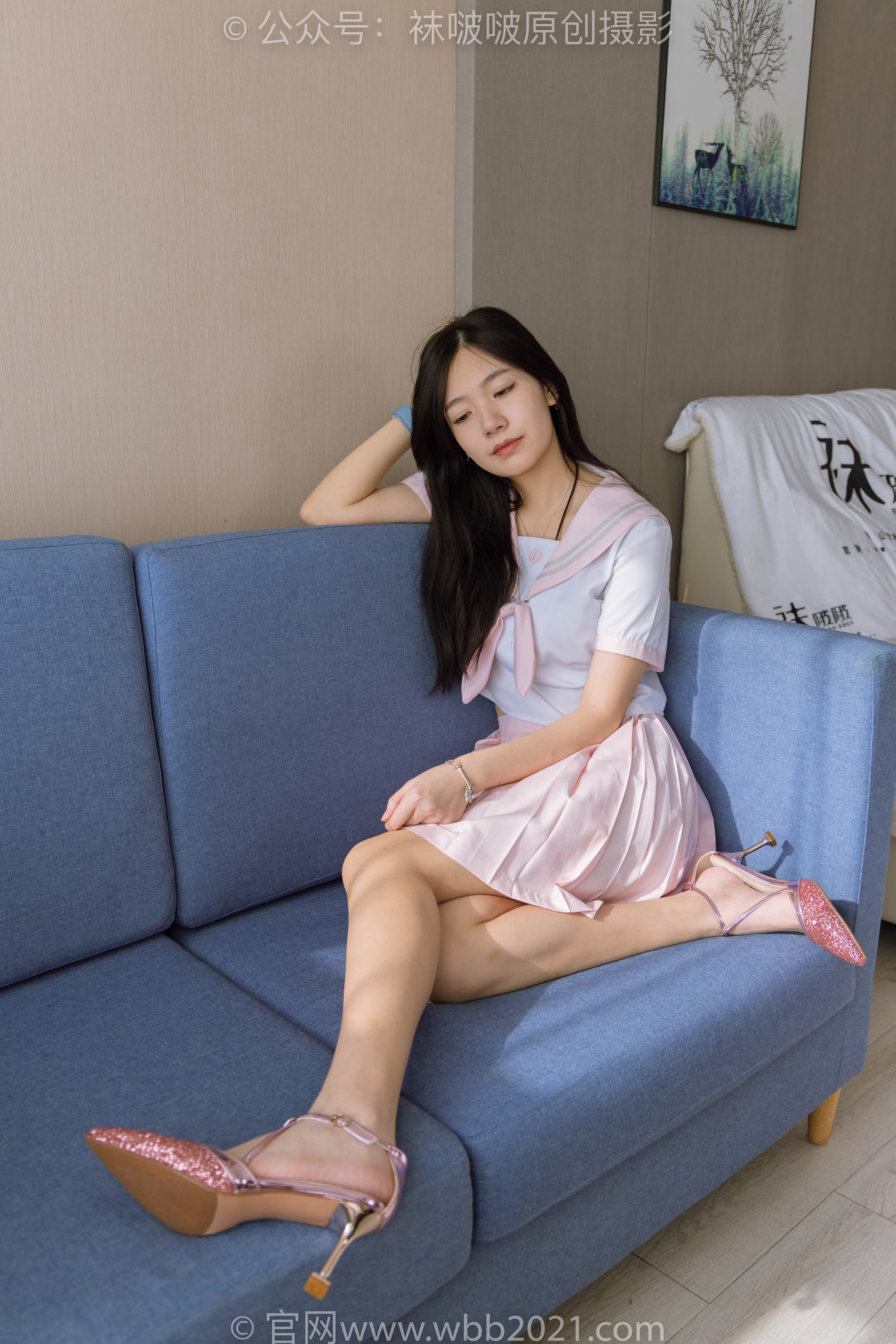 图片[33]-[BoBoSocks袜啵啵]NO.348 小甜豆-两双高跟鞋、厚白丝大腿袜、裸足[170P] – 速更版-美库