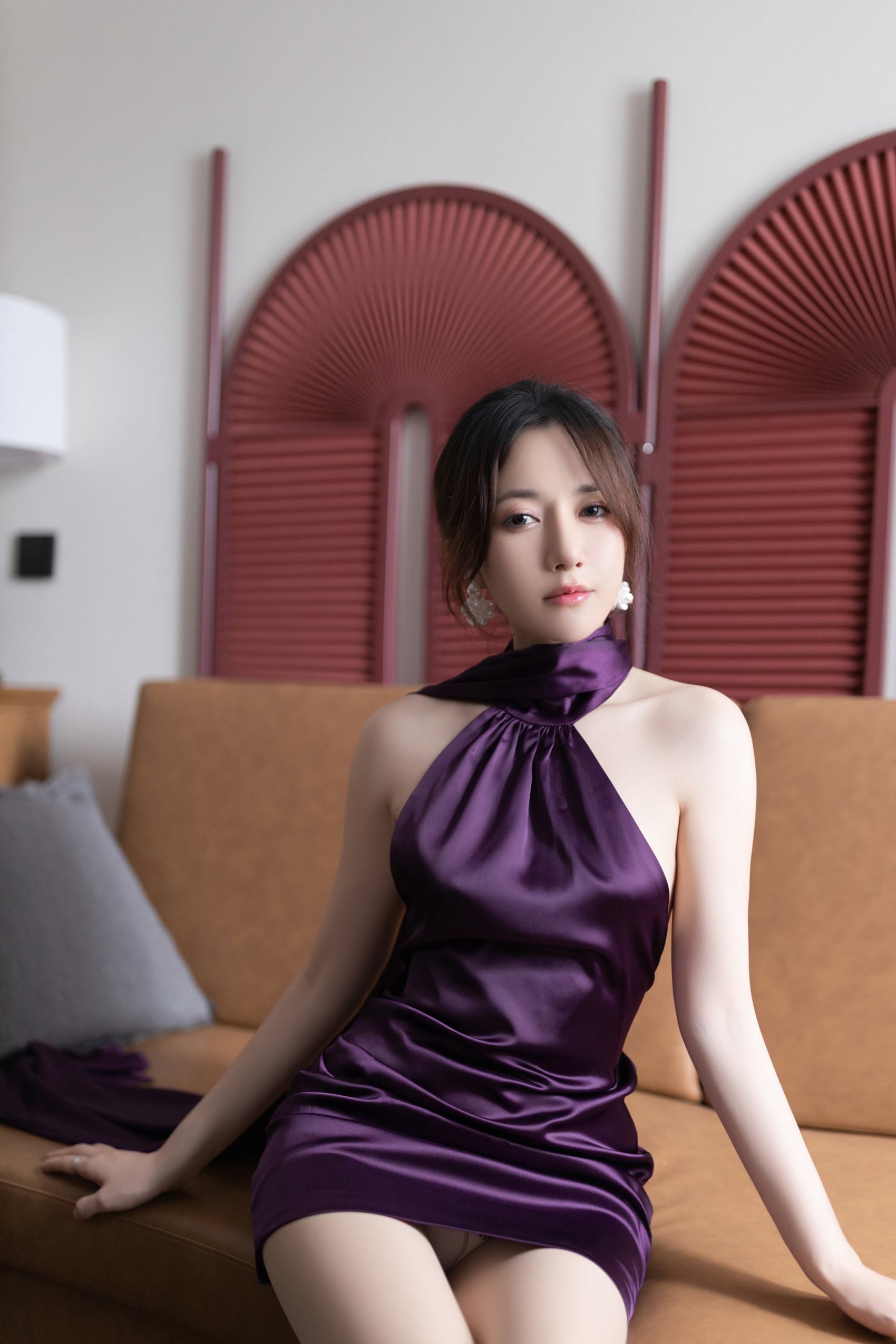 图片[29]-秀人内购@鱼子酱Fish – 内购私拍 紫色写真 [48P] – 速更版-美库