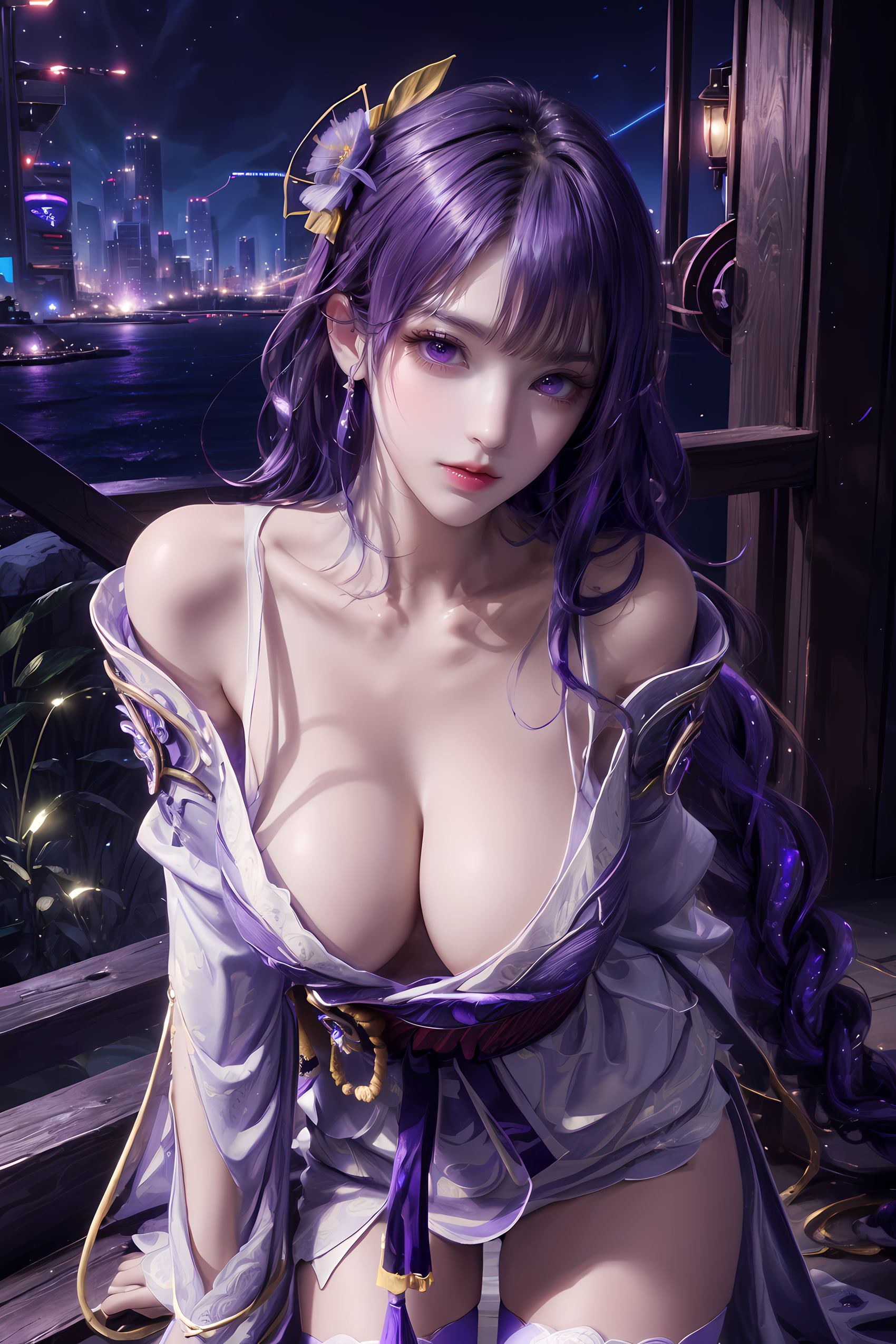 图片[15]-AI绘画 197 原神-雷电将军[19P] – 速更版-美库