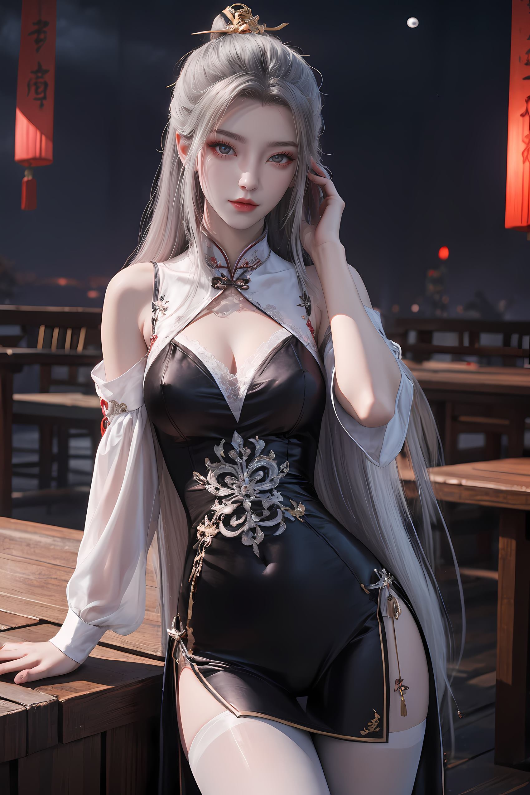 图片[13]-AI绘画 208 仙逆-柳眉旗袍[53P] – 速更版-美库