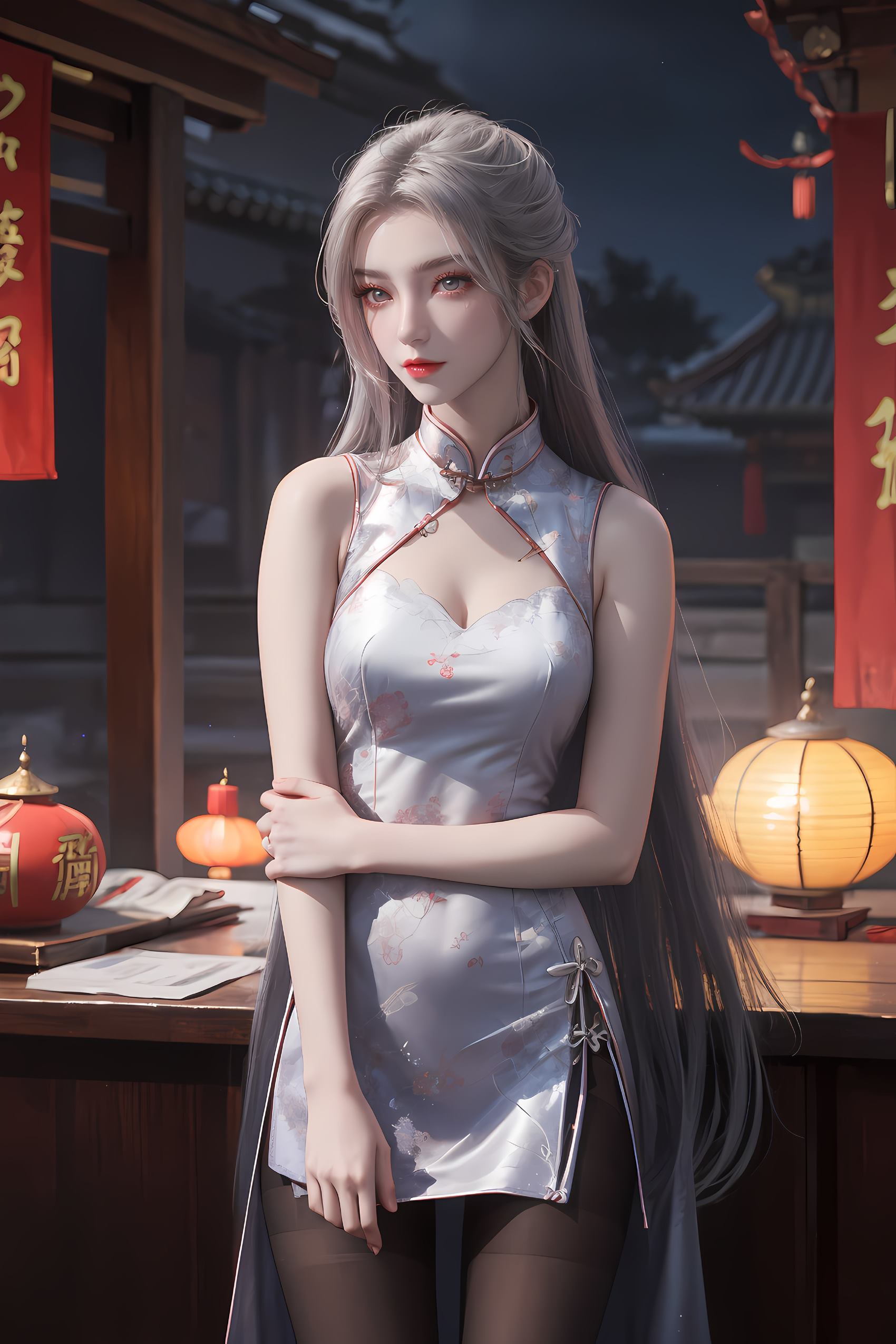 图片[36]-AI绘画 208 仙逆-柳眉旗袍[53P] – 速更版-美库