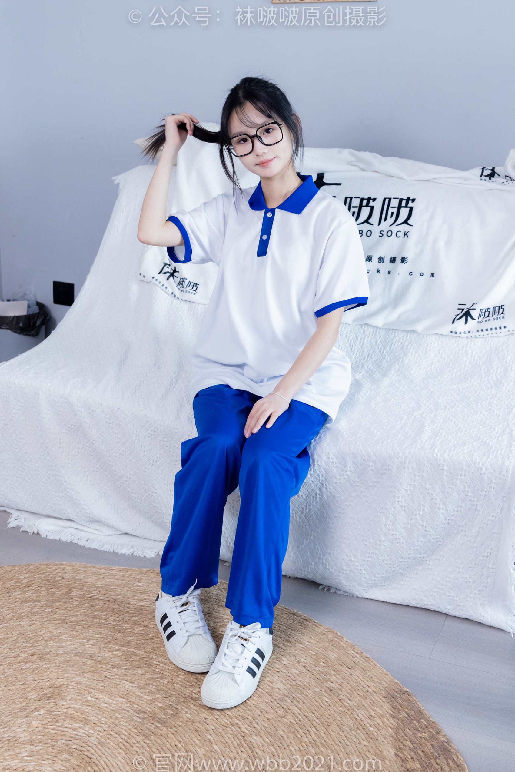 图片[16]-[BoBoSocks袜啵啵]NO.351 甜甜圈-板鞋、白棉袜、肉丝、校服裤里丝[150P] – 速更版-美库