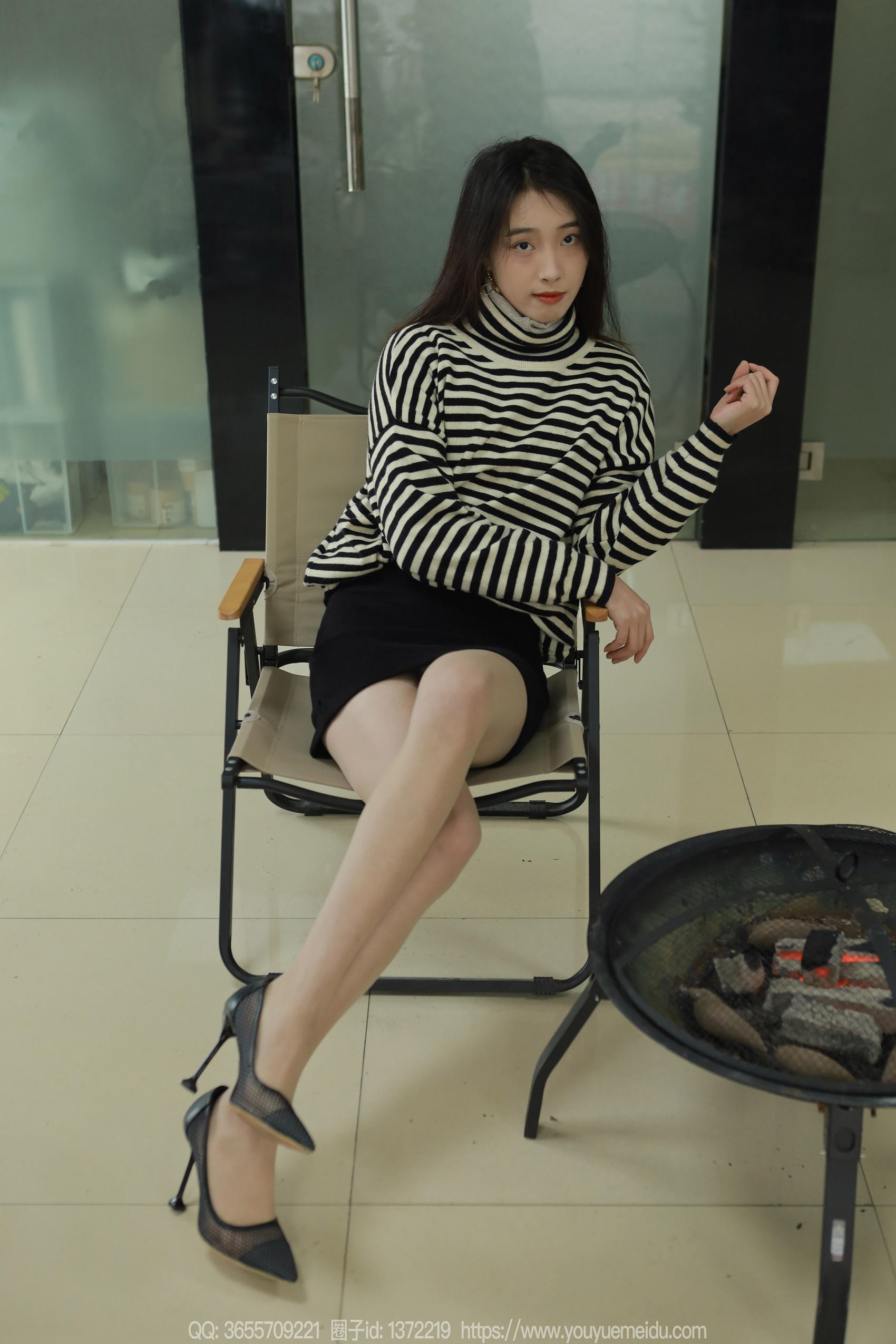 图片[77]-[IESS异思趣向] 2024.02.16 丝享家1665：小九《长腿烤火》[90P] – 速更版-美库