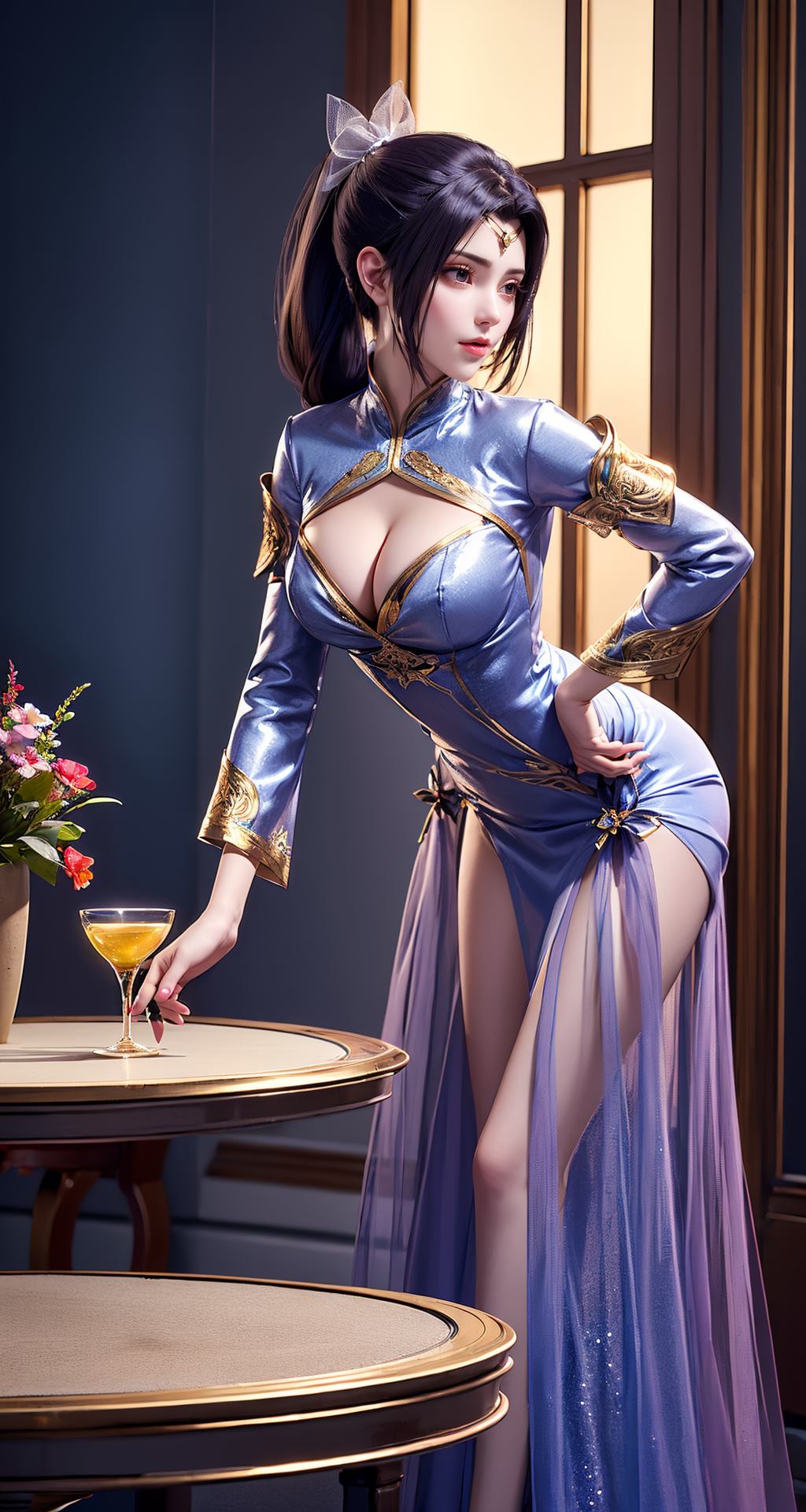 图片[10]-AI绘画 210 斗破苍穹-夭夜蓝色连衣裙[40P] – 速更版-美库