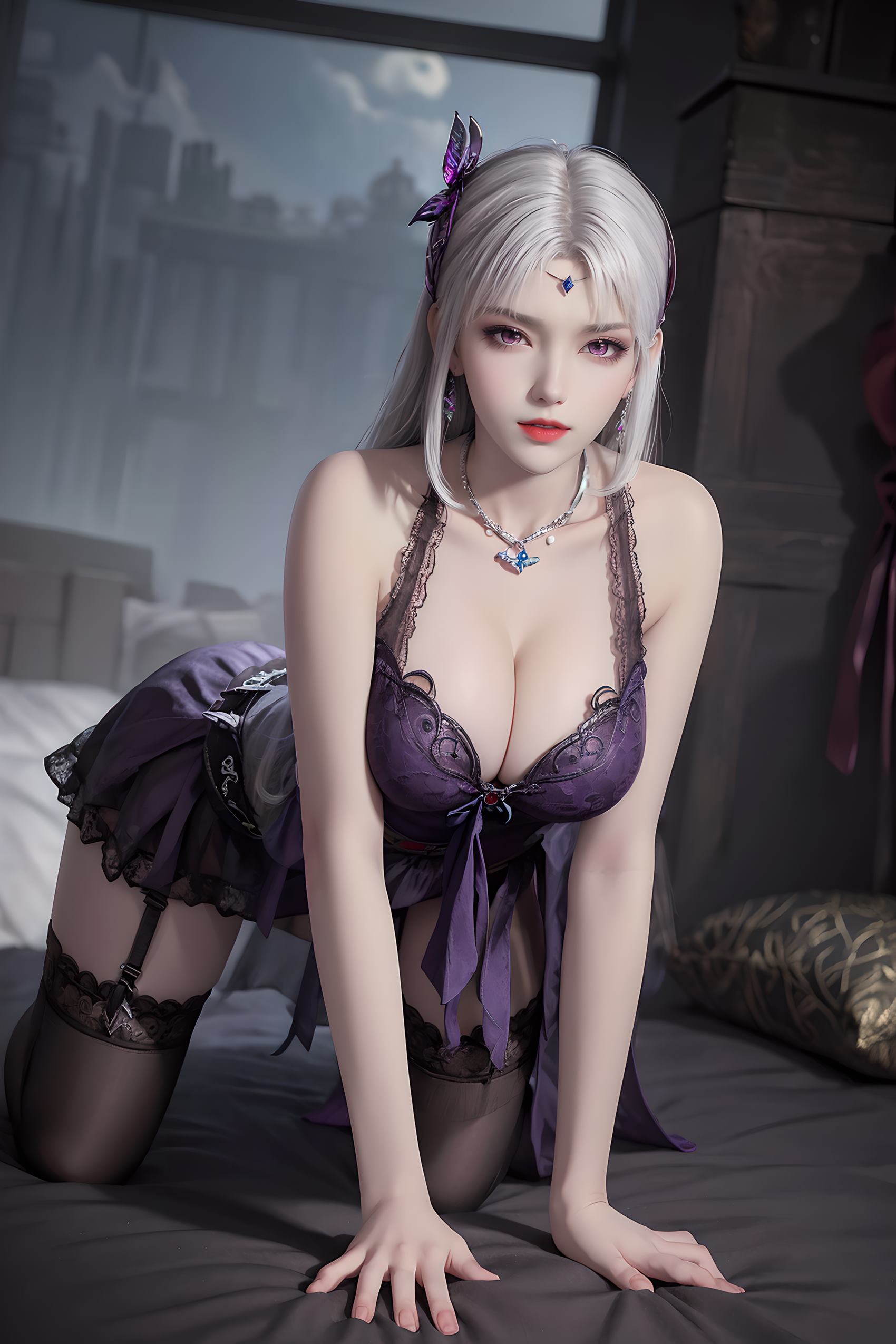 图片[16]-AI绘画 209 斗破苍穹-小医仙蕾丝内衣[20P] – 速更版-美库