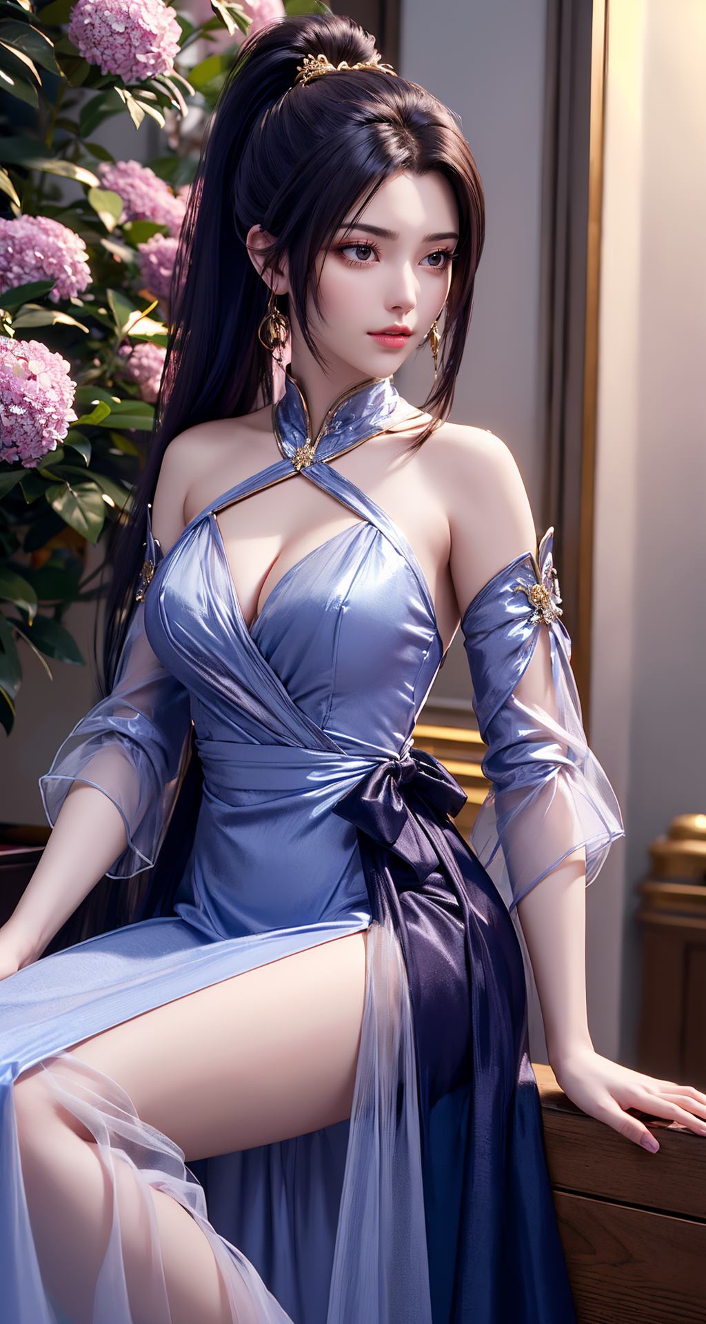 图片[18]-AI绘画 210 斗破苍穹-夭夜蓝色连衣裙[40P] – 速更版-美库