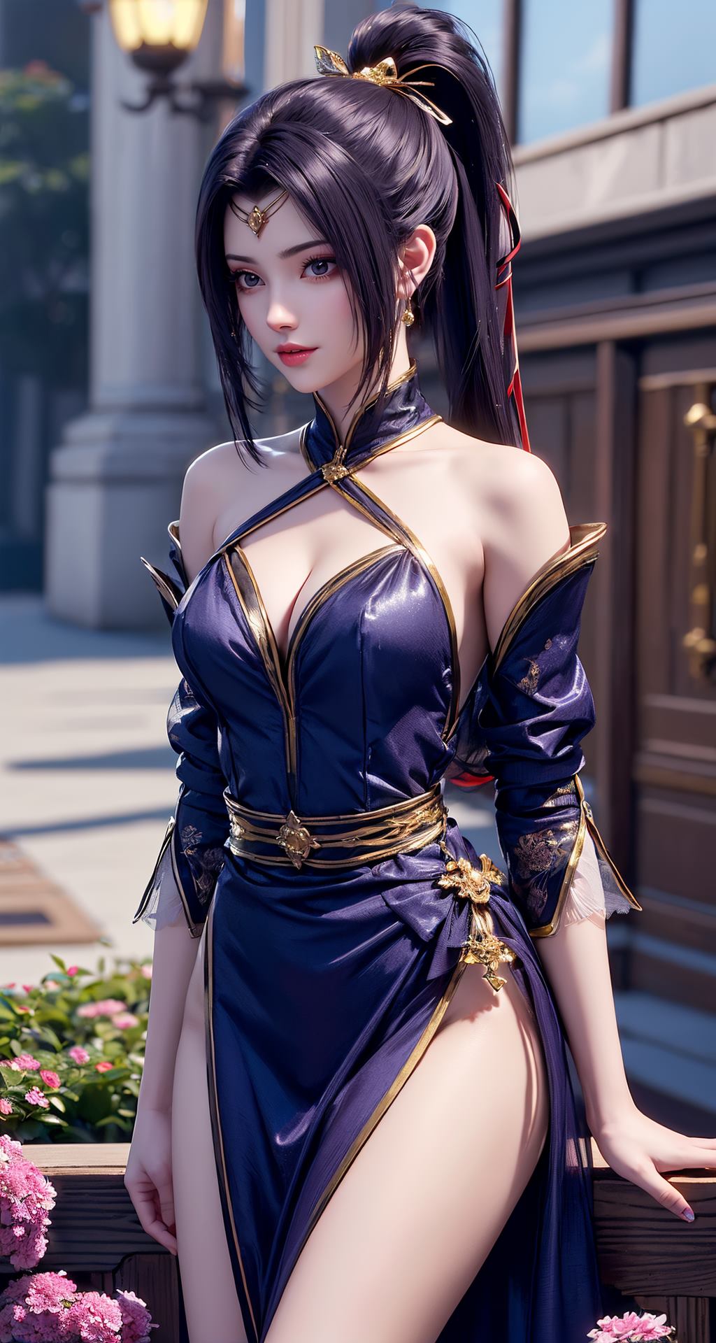 图片[20]-AI绘画 210 斗破苍穹-夭夜蓝色连衣裙[40P] – 速更版-美库