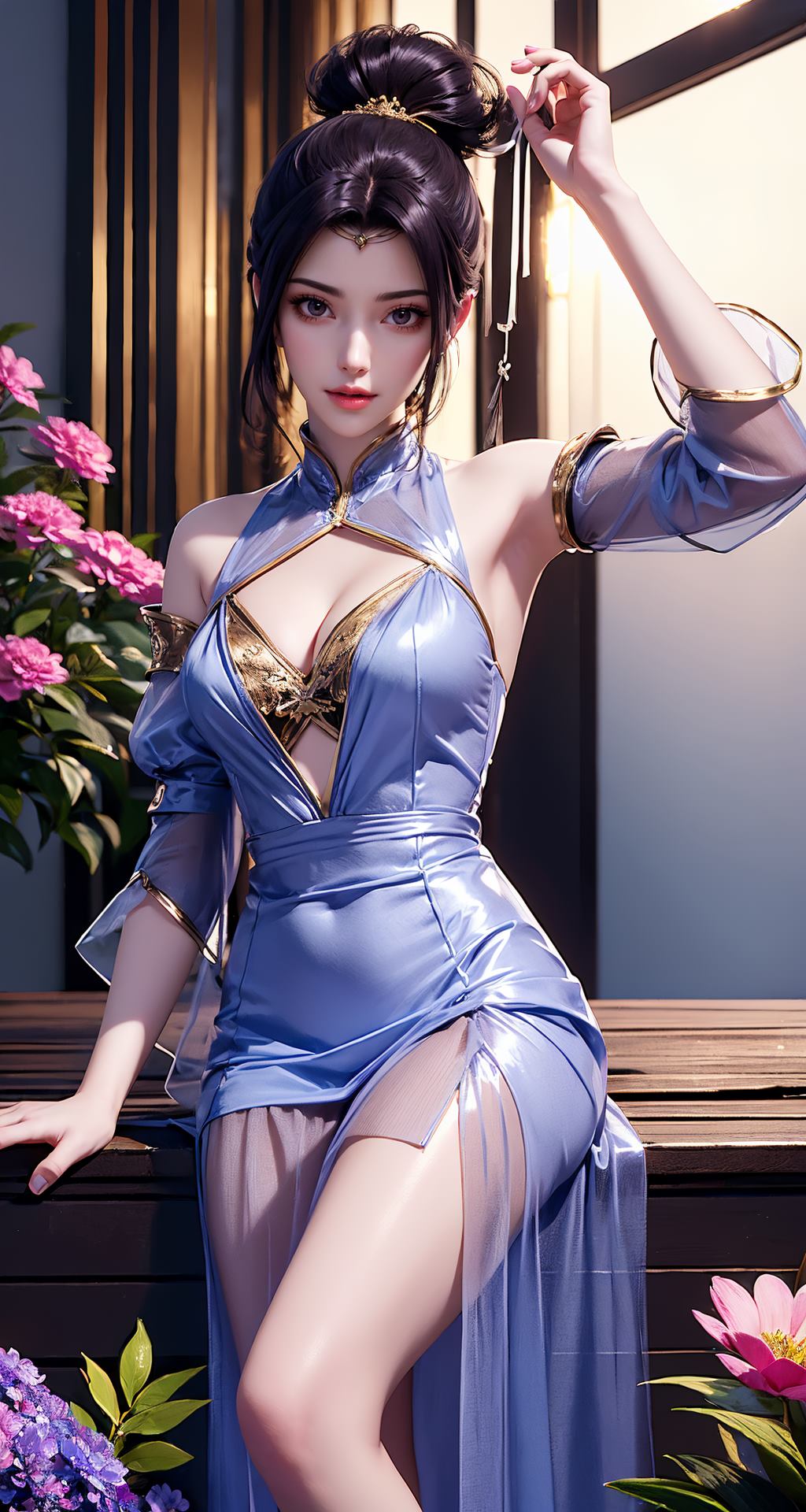 图片[21]-AI绘画 210 斗破苍穹-夭夜蓝色连衣裙[40P] – 速更版-美库