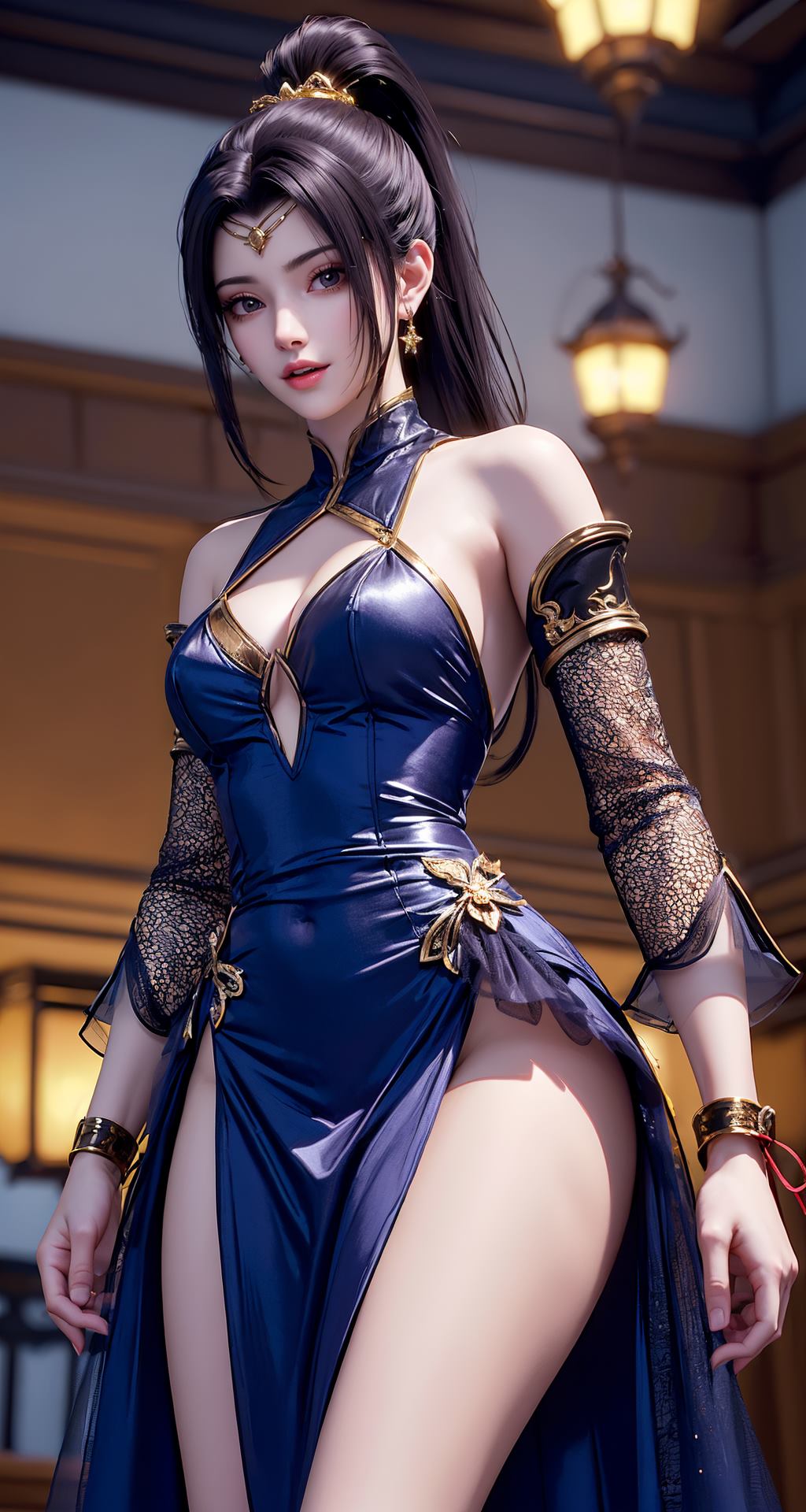 图片[26]-AI绘画 210 斗破苍穹-夭夜蓝色连衣裙[40P] – 速更版-美库