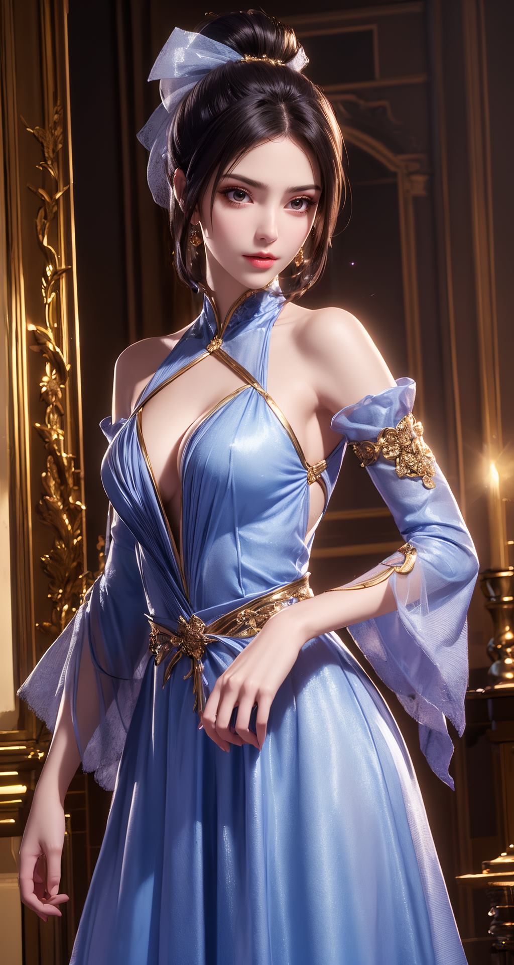 图片[27]-AI绘画 210 斗破苍穹-夭夜蓝色连衣裙[40P] – 速更版-美库