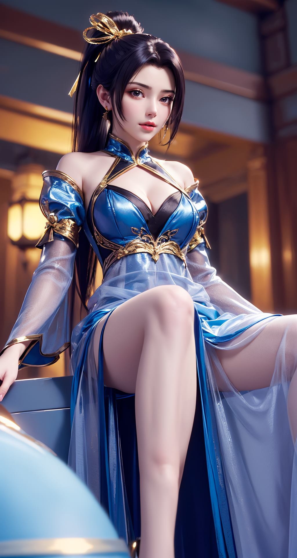 图片[29]-AI绘画 210 斗破苍穹-夭夜蓝色连衣裙[40P] – 速更版-美库