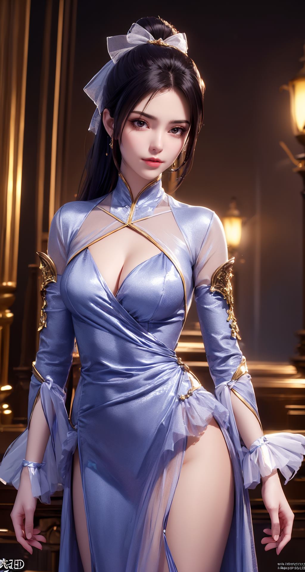 图片[30]-AI绘画 210 斗破苍穹-夭夜蓝色连衣裙[40P] – 速更版-美库