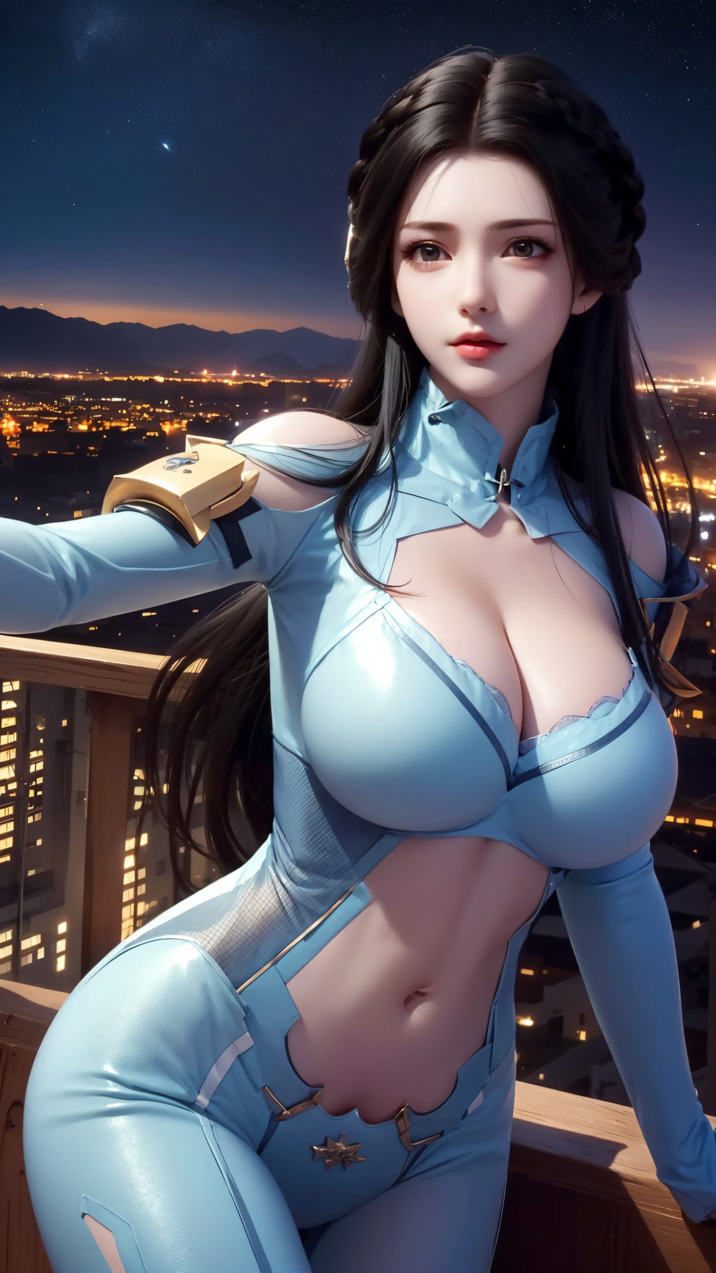 图片[10]-AI绘画 212 星辰变-姜立紧身皮衣[42P] – 速更版-美库