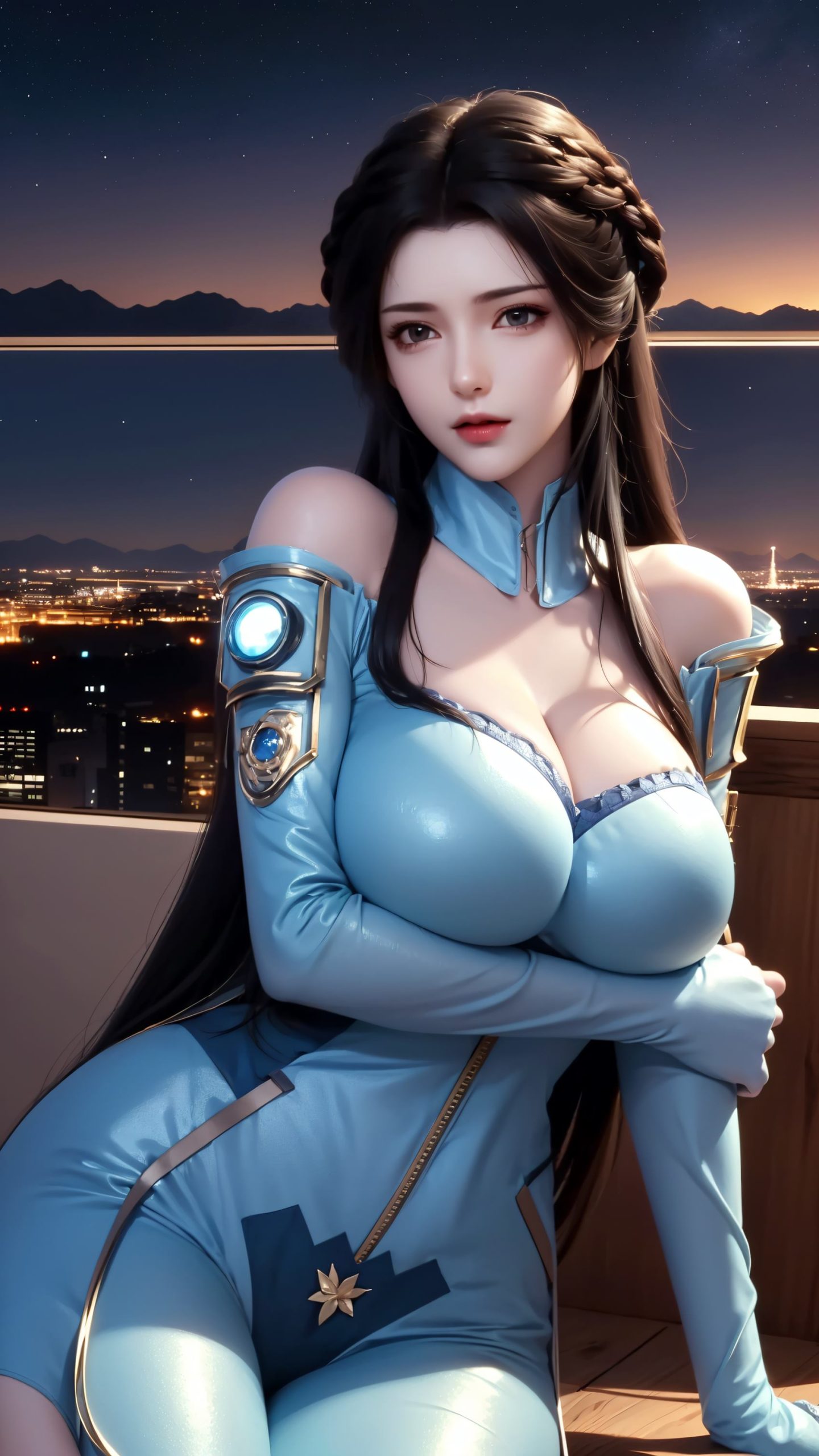 图片[17]-AI绘画 212 星辰变-姜立紧身皮衣[42P] – 速更版-美库