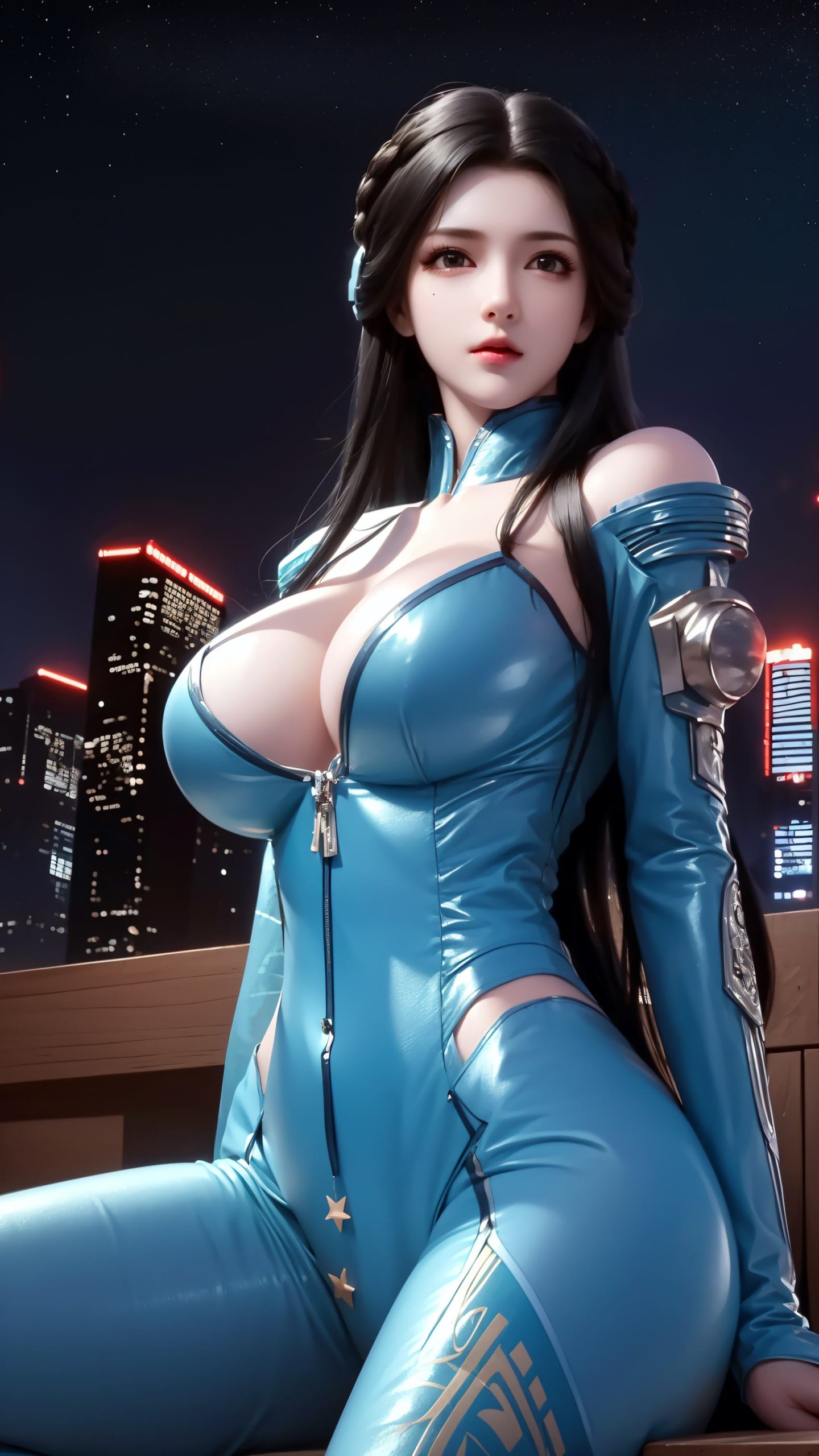 图片[22]-AI绘画 212 星辰变-姜立紧身皮衣[42P] – 速更版-美库