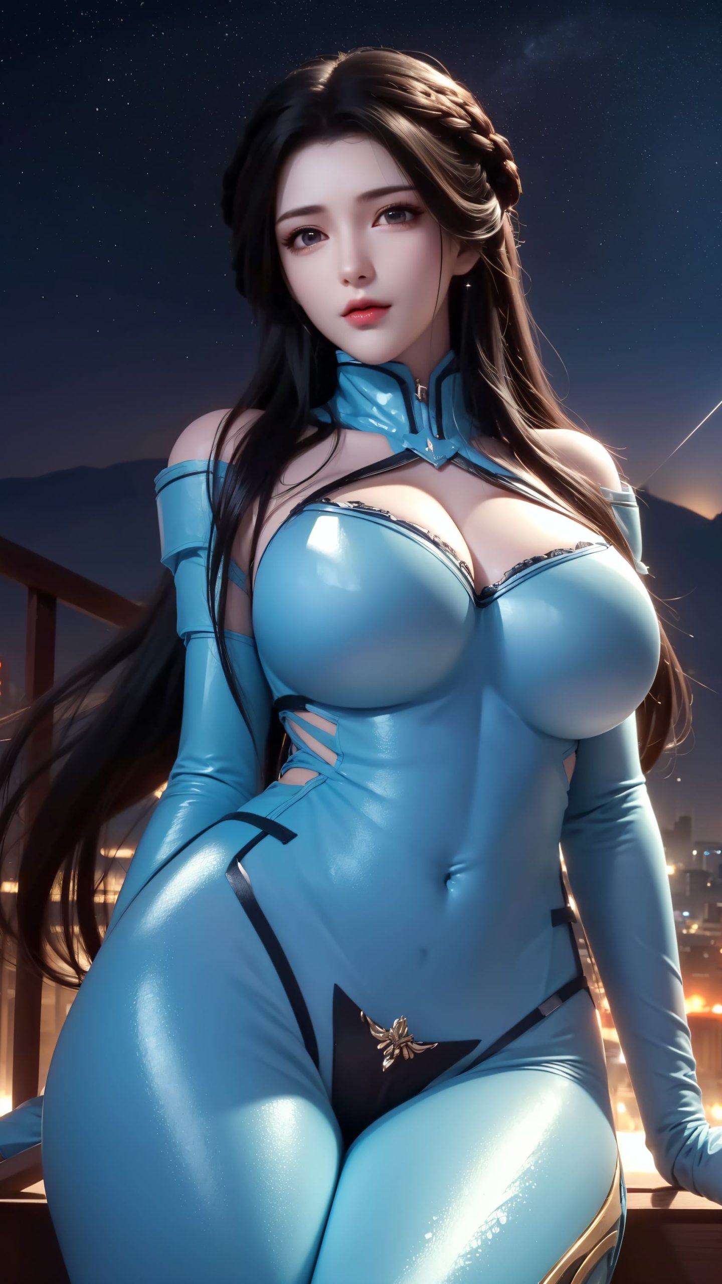 图片[23]-AI绘画 212 星辰变-姜立紧身皮衣[42P] – 速更版-美库