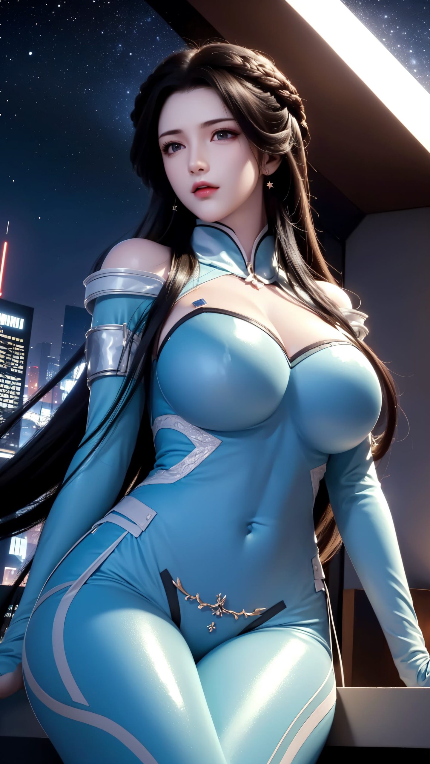 图片[25]-AI绘画 212 星辰变-姜立紧身皮衣[42P] – 速更版-美库