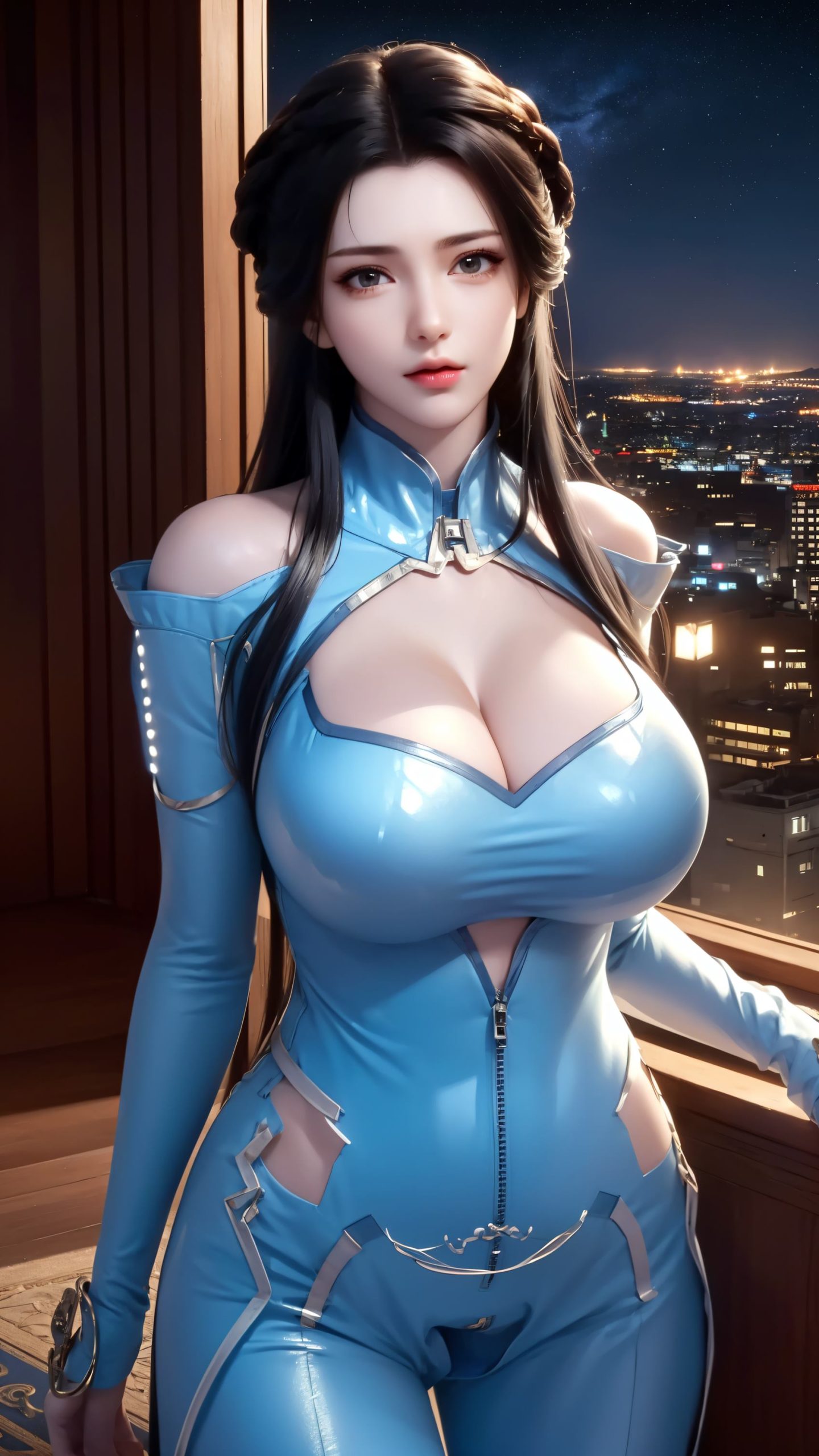 图片[40]-AI绘画 212 星辰变-姜立紧身皮衣[42P] – 速更版-美库