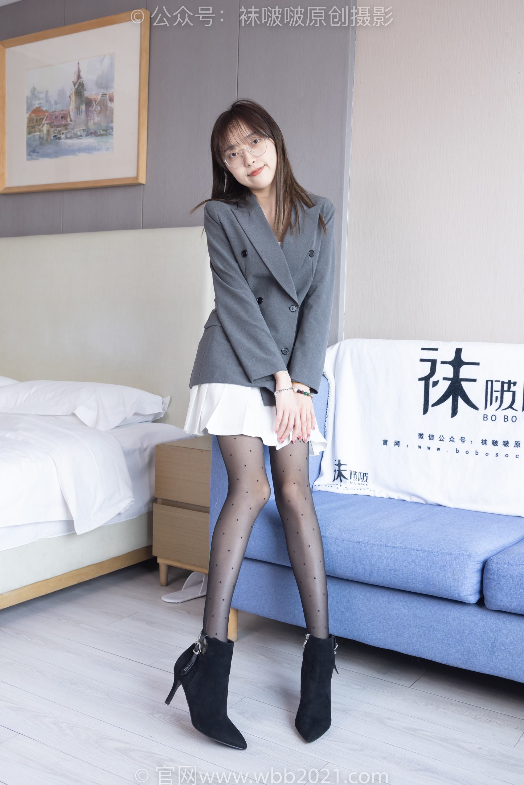 图片[10]-[BoBoSocks袜啵啵]NO.352 稚予-短靴、波点黑丝[145P] – 速更版-美库