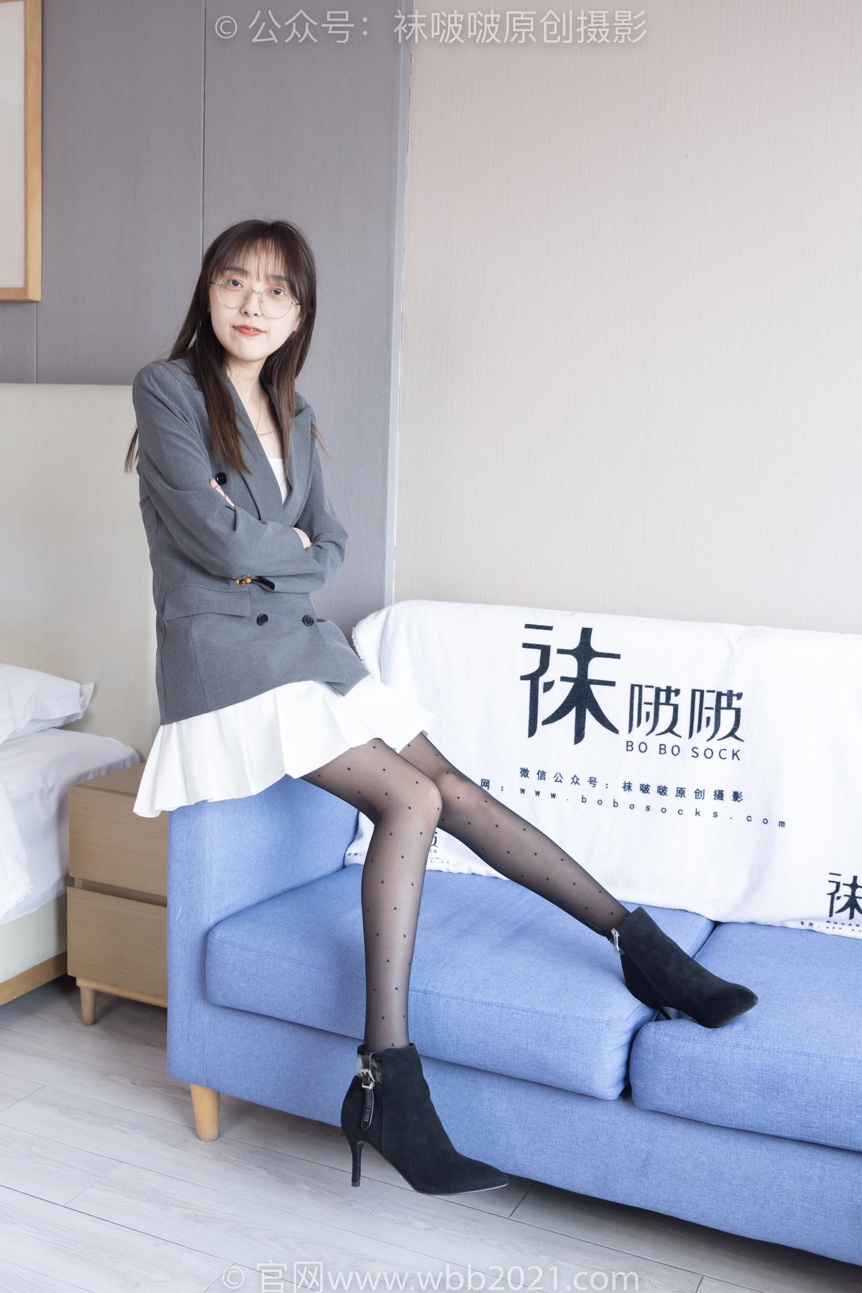 图片[15]-[BoBoSocks袜啵啵]NO.352 稚予-短靴、波点黑丝[145P] – 速更版-美库