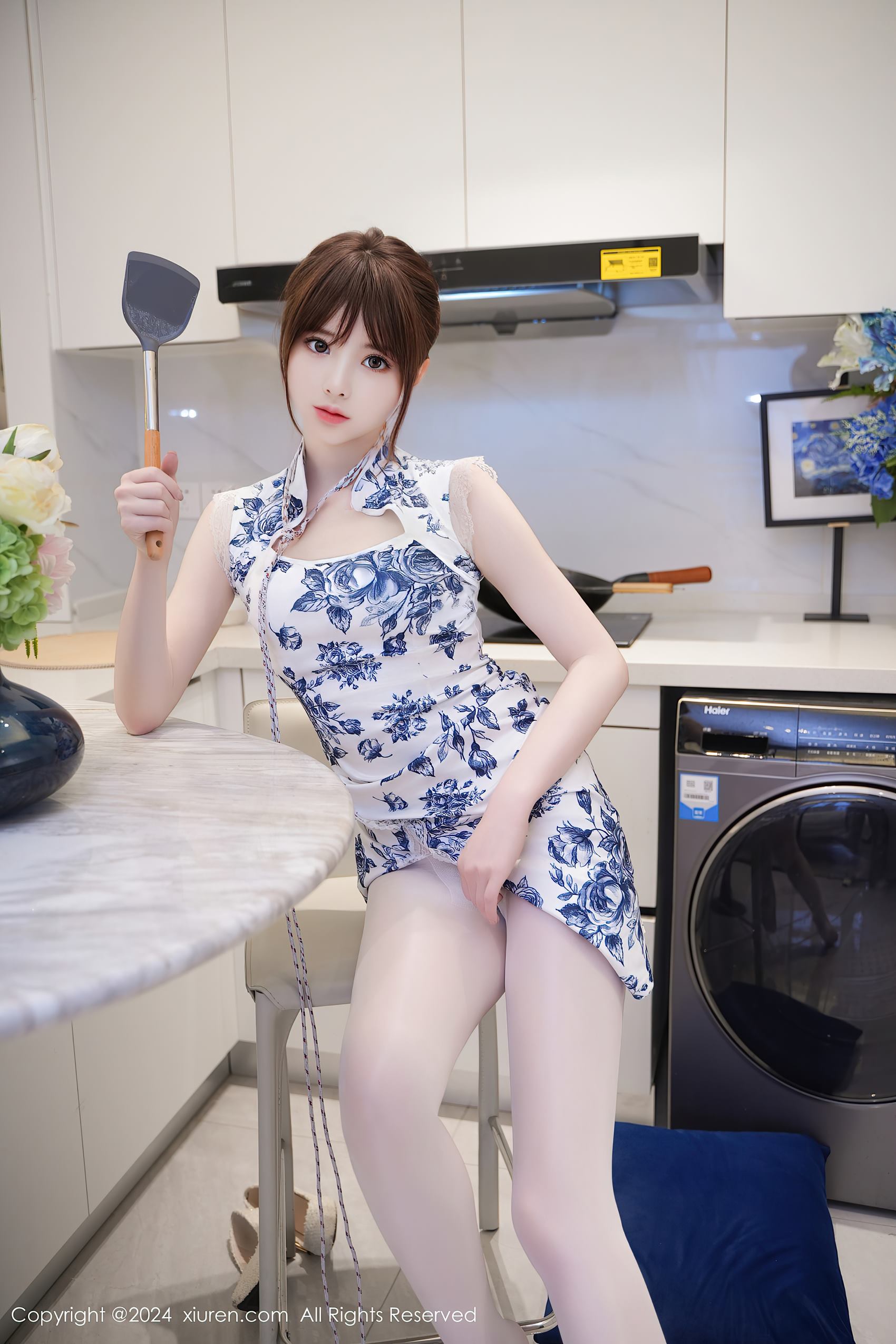 图片[11]-[Xiuren秀人网]2024.03.19 NO.8255 梦灵儿Mini 青花旗袍 [26+1P] – 速更版-美库