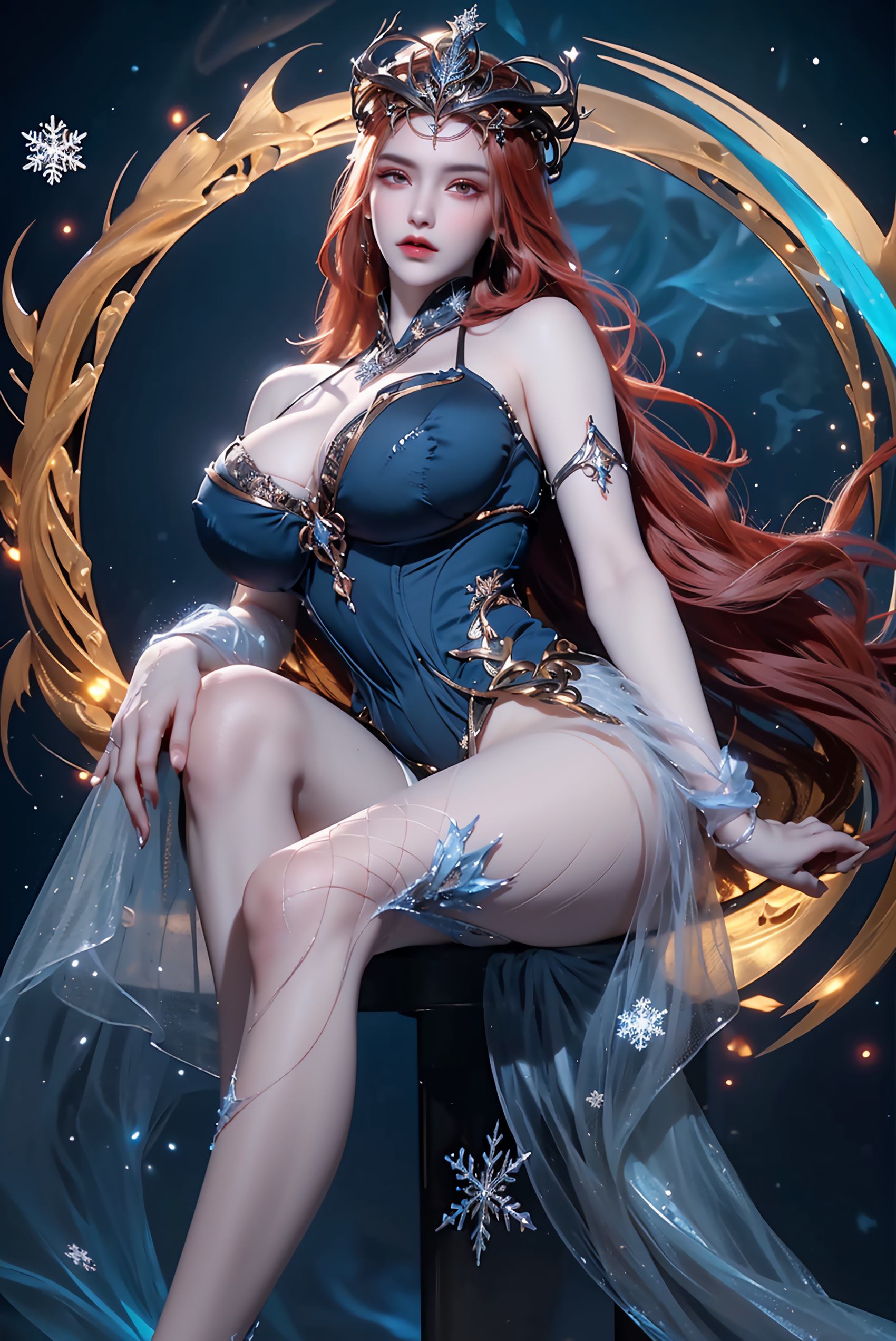 图片[11]-AI绘画 219 女魃 冰雪公主[152P] – 速更版-美库